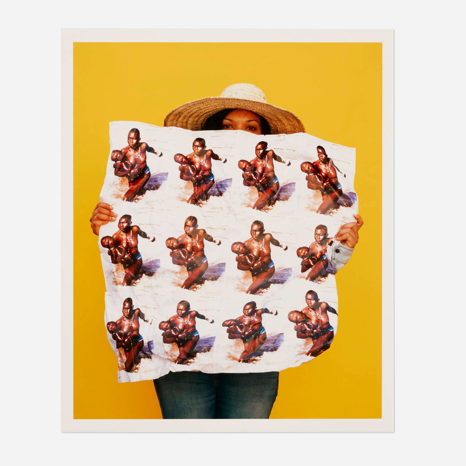 Xaviera Simmons, Untitled (Yellow) #2: Xaviera Simmons Untitled (Yellow) #2 2014archival inkjet print image: 13.50 h x 11 w in (34 x 28 cm) sheet: 14.50 h x 12 w in (37 x 30 cm) Signed and numbered to verso 'XS 15/50'. This work