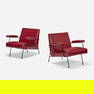 Milo Baughman, Lounge chairs, pair
