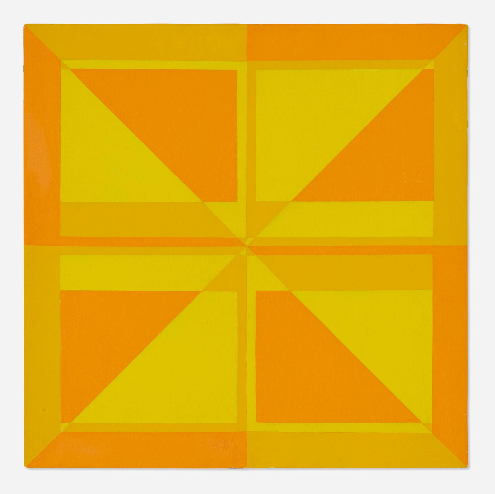 Claudio Verna, Superficie modulare n. 12: Claudio Verna Superficie modulare n. 12 1966oil on canvas 19.625 h x 19.625 w x .75 d in (50 x 50 x 2 cm) Signed, titled and dated to verso 'Claudio Verna 1966 Superficie Modulare n. 12'. <