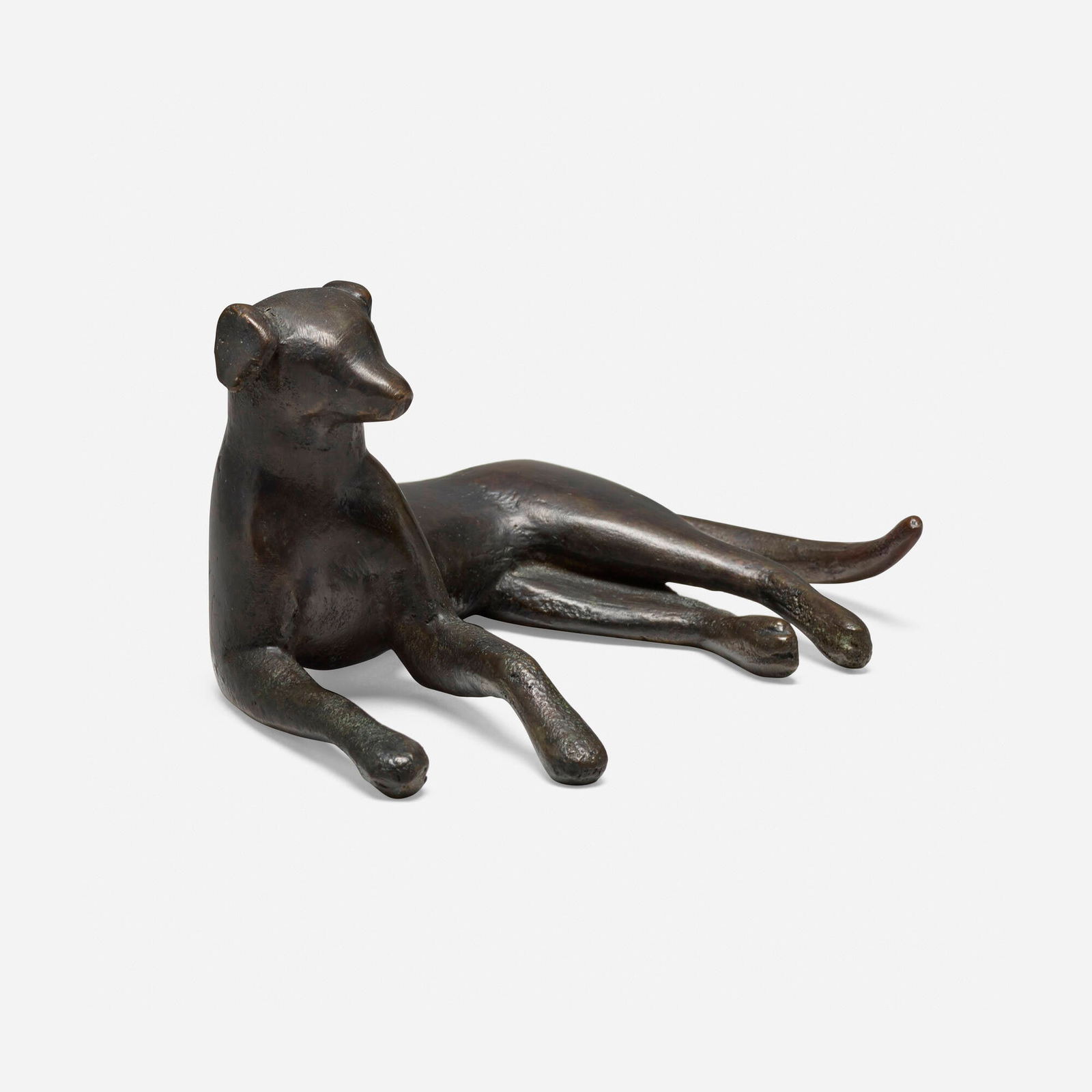 Gwynn Murrill, Dog: Gwynn Murrill Dog 2002bronze 1.75 h x 6 w x 4 d in (4 x 15 x 10 cm) Incised signature and date to underside 'G. Murrill 2002'. This work will ship from Los Angeles, Califor