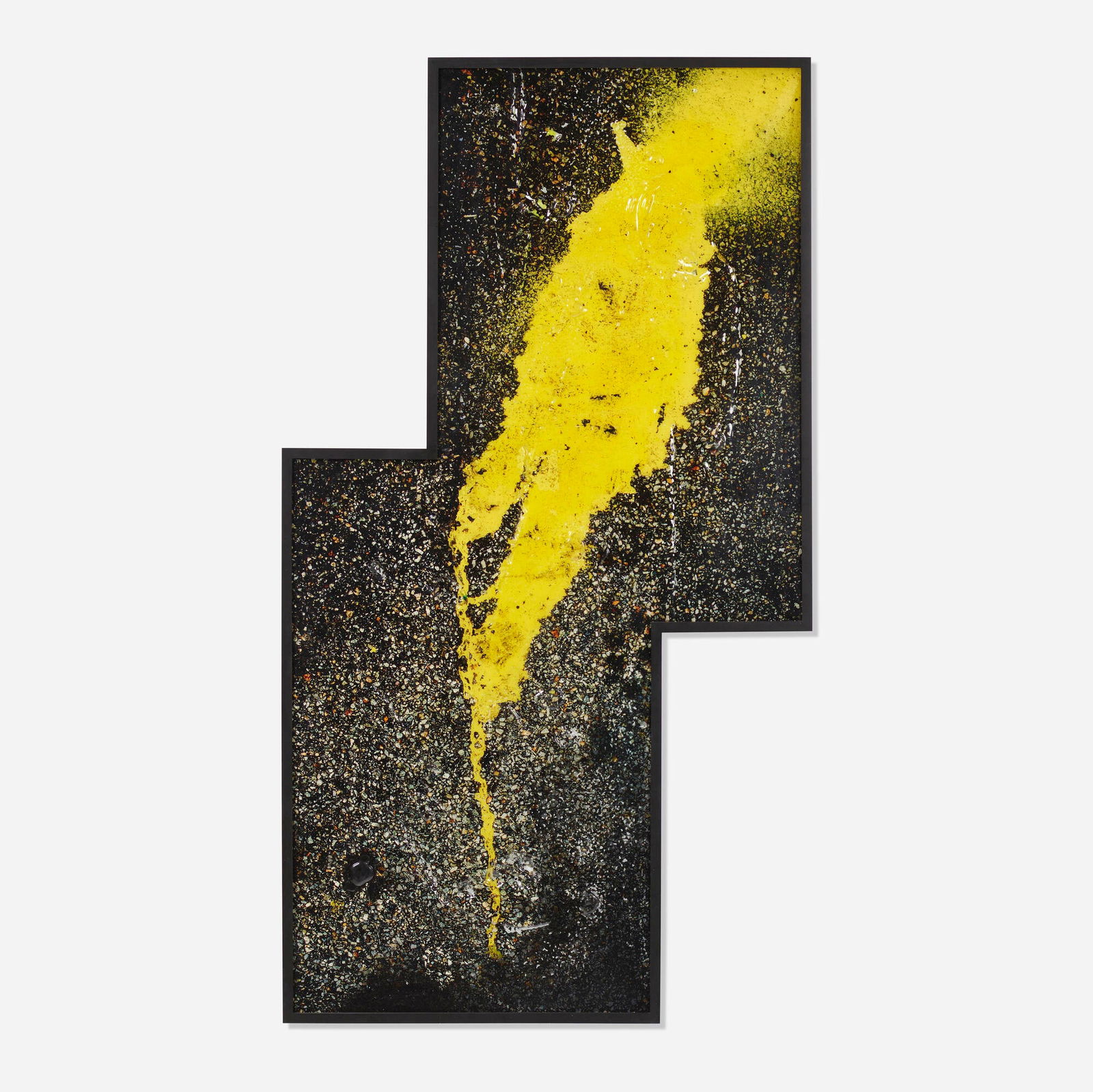 Ethan Greenbaum, Runoff: Ethan Greenbaum Runoff 2014direct to substrate print on vacuum-formed PETG, spray enamel 56 h x 21 w x 1.5 d in (142 x 53 x 4 cm) This work is from the Carolyn Glasoe Bailey Foundation Collect