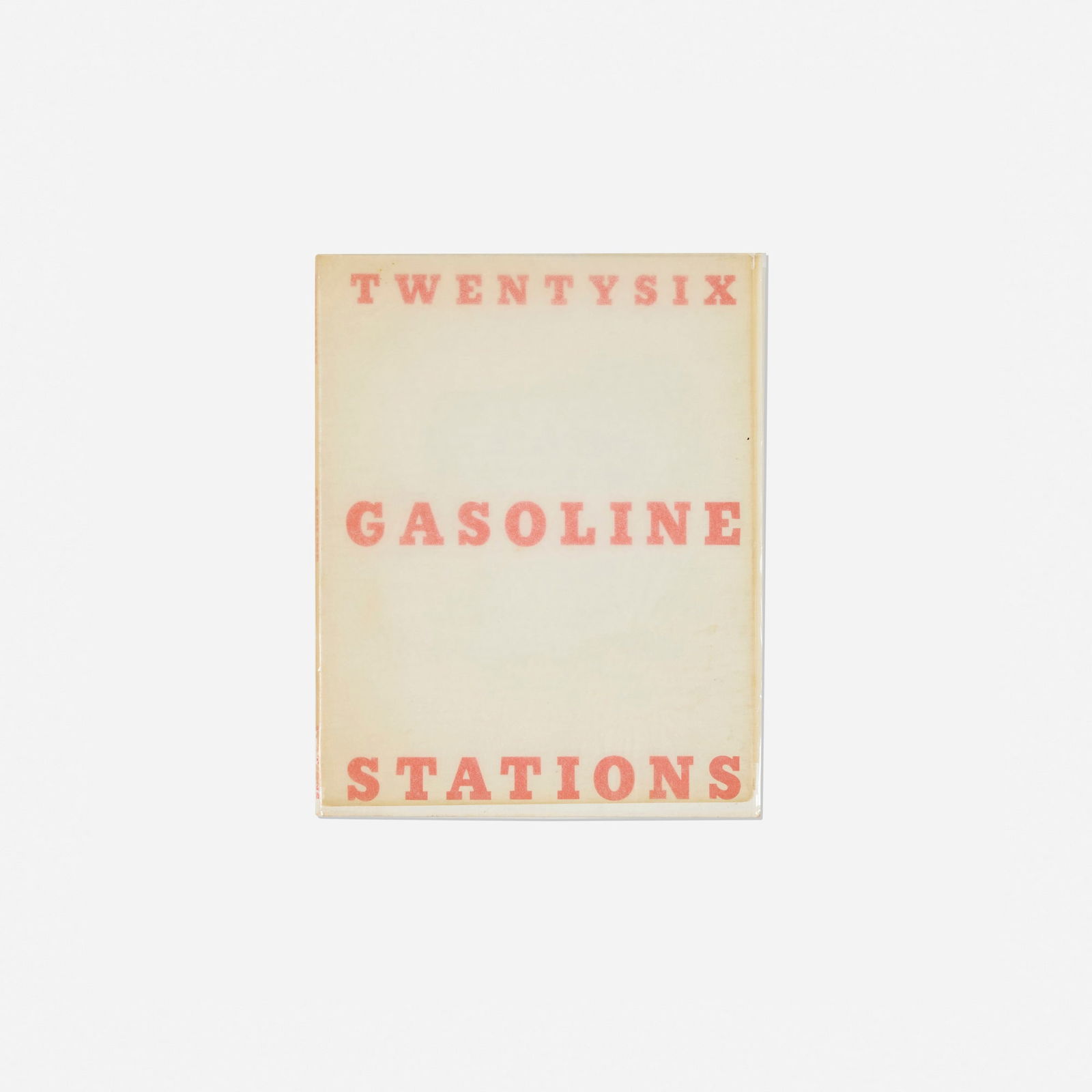 Ed Ruscha, Twentysix Gasoline Stations: Ed Ruscha Twentysix Gasoline Stations 1963 / 1969black offset printing on white paper 7 h x 5.5 w x .25 d in (18 x 14 x 1 cm) This work is from the third edition of 3000 published by Cunningha