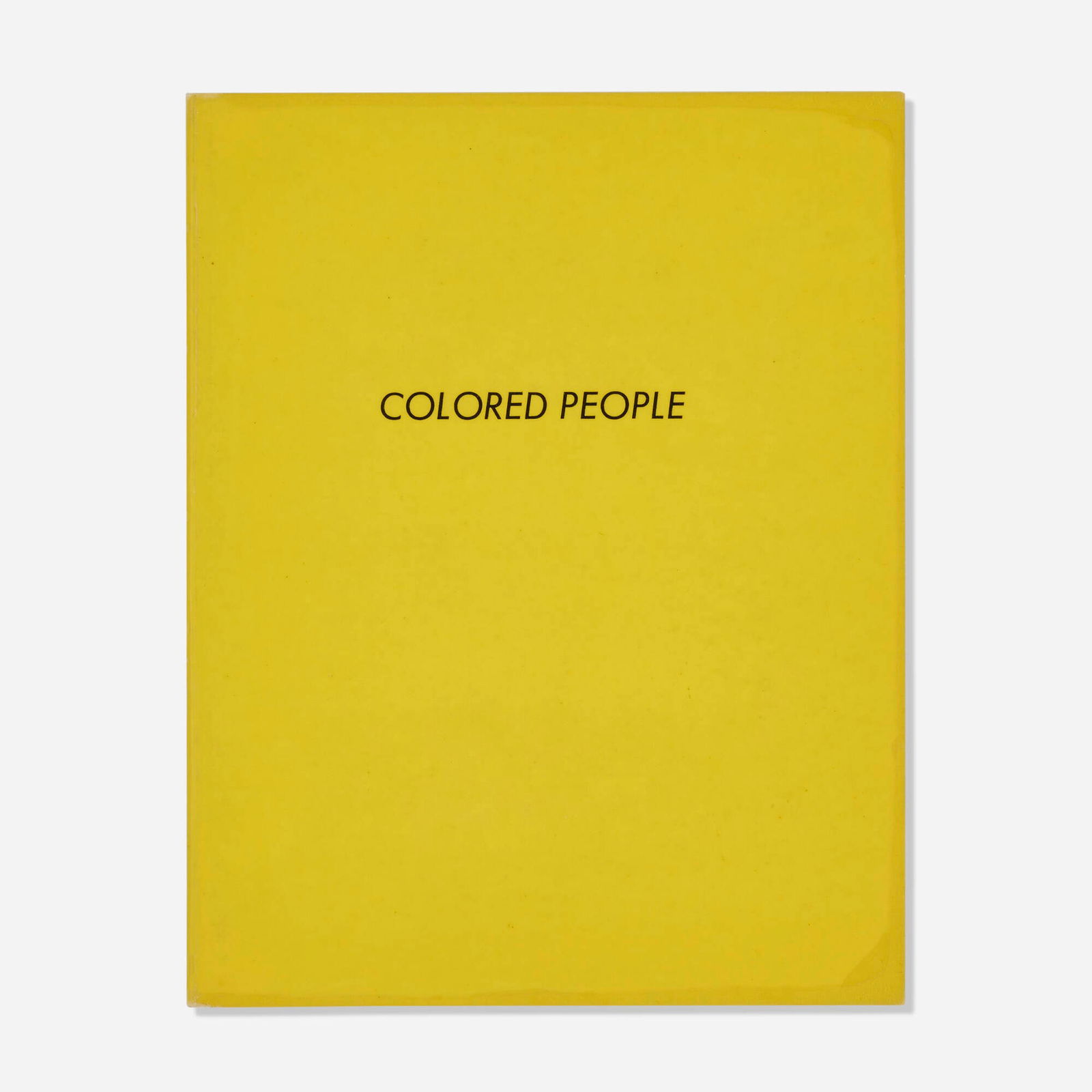 Ed Ruscha, Colored People: Ed Ruscha Colored People 1972four-color offset lithograph on 100 lb. Flocote Enamel paper 7 h x 5.75 w x .25 d in (18 x 15 x 1 cm) This work is from the first edition of 4065 published by the