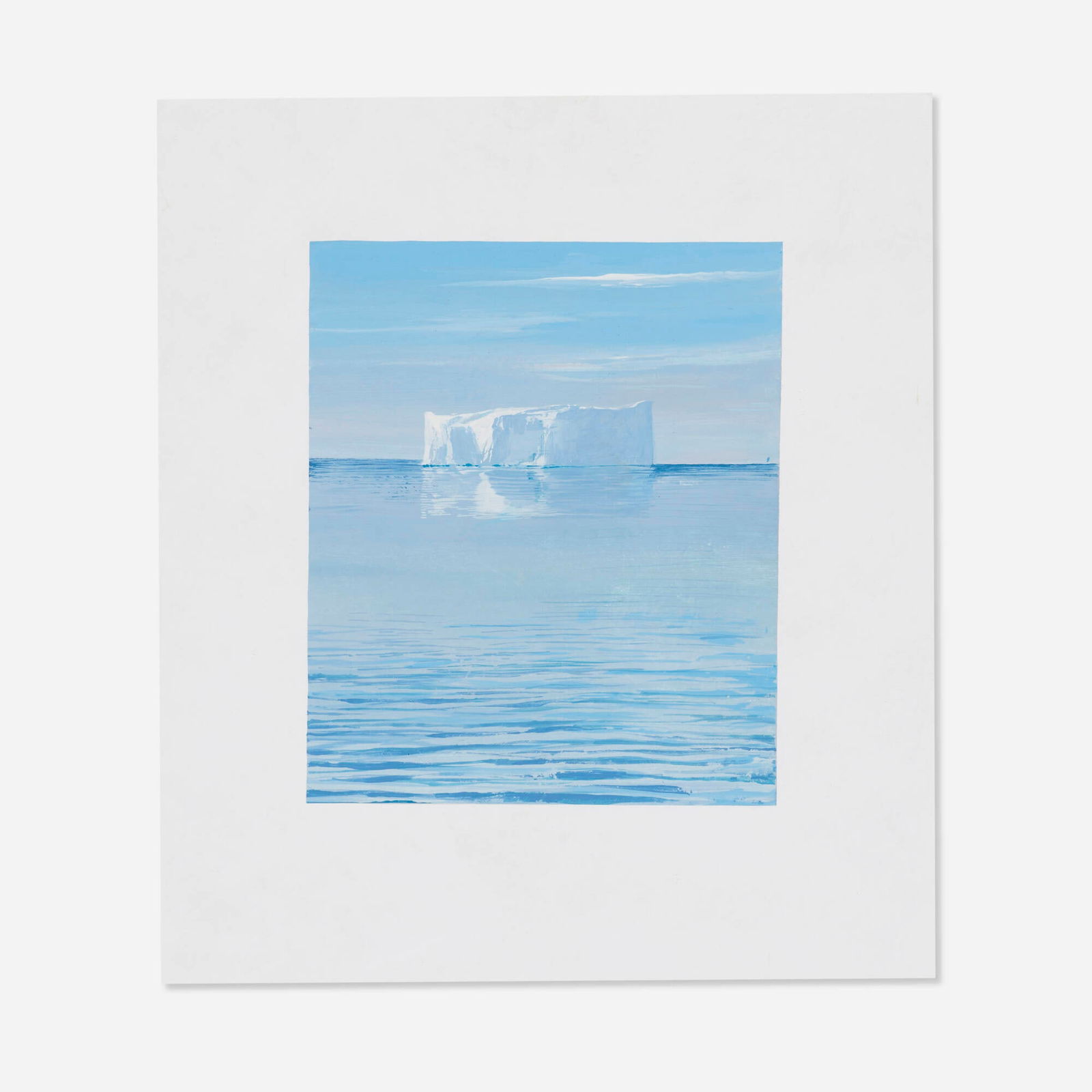 Adam Cvijanovic, Glacier Study #2: Adam Cvijanovic Glacier Study #2 2005Flashe on Tyvek 14.875 h x 13 w in (38 x 33 cm) Provenance: Bellwether, New York | Private Collection This work will s