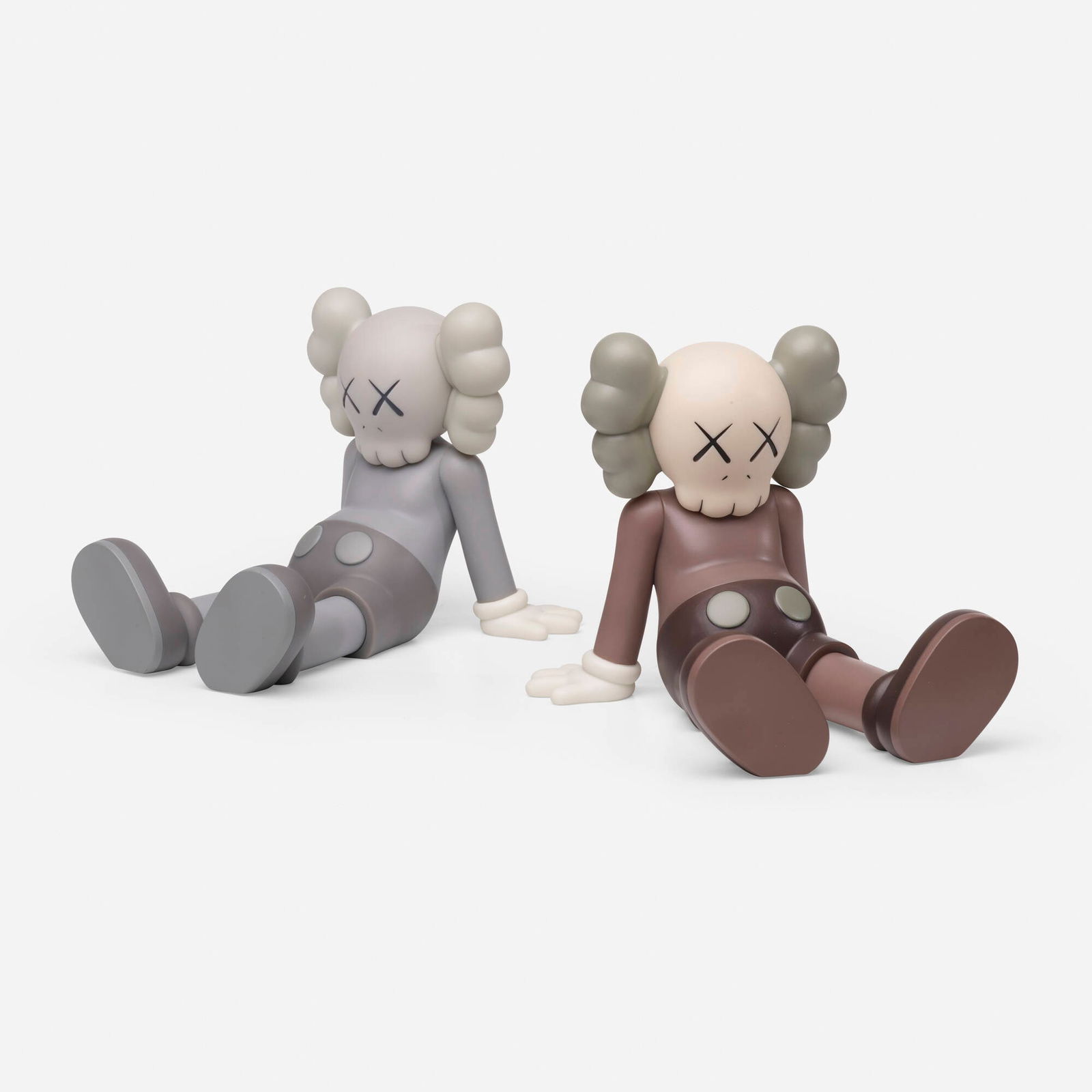 KAWS (Brian Donnelly), Holiday Taipei (two works): KAWS (Brian Donnelly) Holiday Taipei (two works) 2019painted cast vinyl 5.5 h x 7 w x 5.25 d in (14 x 18 x 13 cm) Stamped signature, title and inscription to underside of each 'Kaws: Holiday M