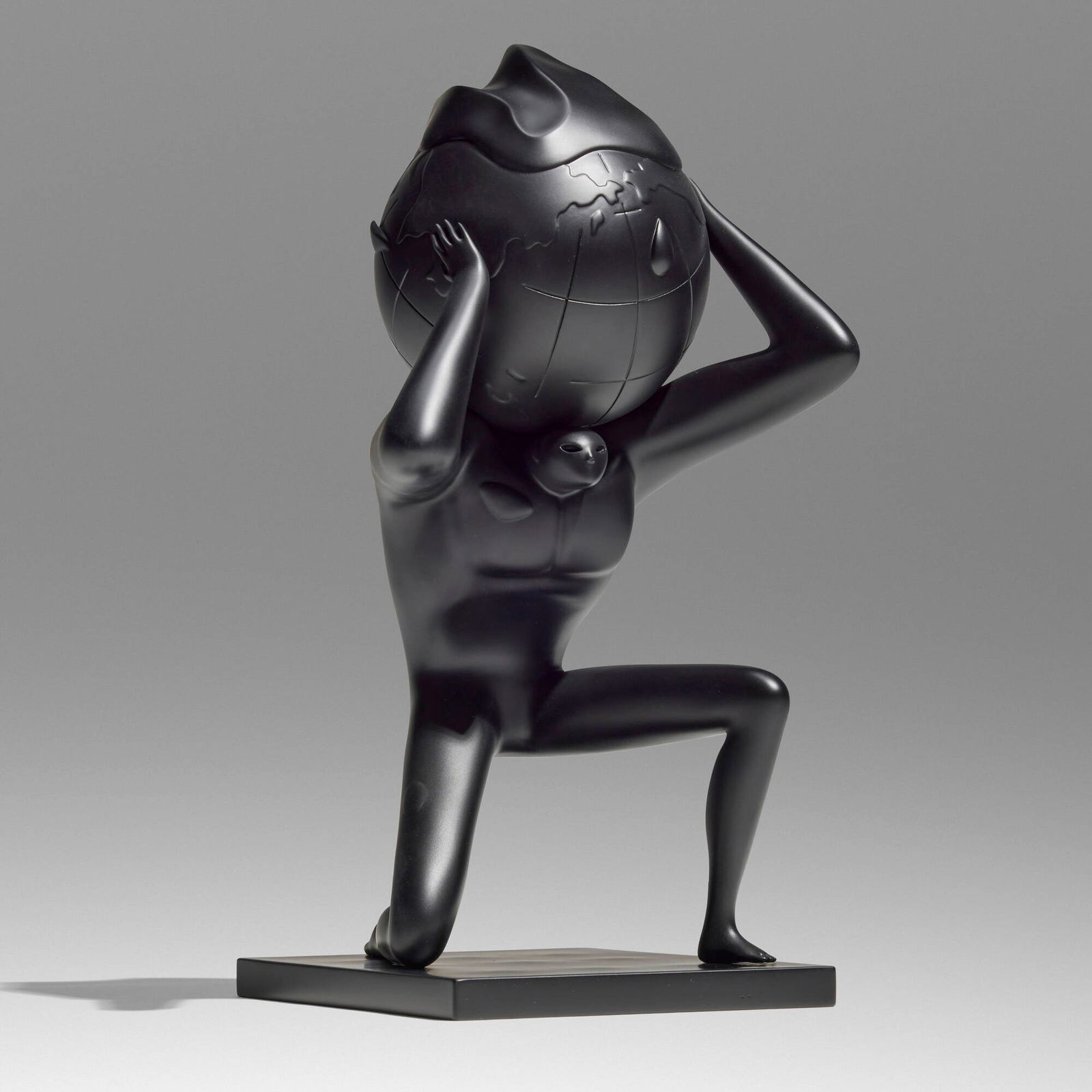 Cleon Peterson, World on Fire: Cleon Peterson World on Fire 2021resin 12.5 h x 6.5 w x 6.75 d in (32 x 17 x 17 cm) Impressed signature and date to underside 'CP MMXXI'. This work is from the edition of 500 produced by NTWRK