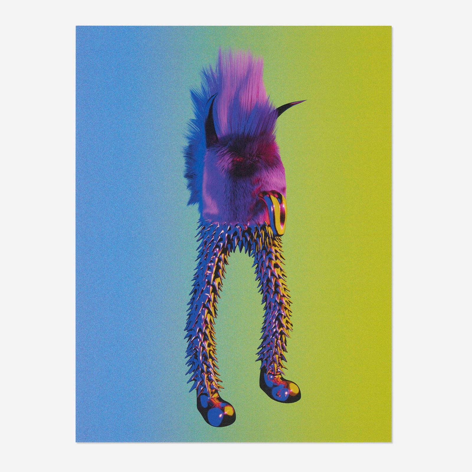 The Haas Brothers (Nikolai and Simon Haas), MultiBeast: The Haas Brothers (Nikolai and Simon Haas) MultiBeast 2023pigment ink print on Mohawk Superfine mounted to paperboard 11.5 h x 8.75 w in (29 x 22 cm) This work features an augmented reality co