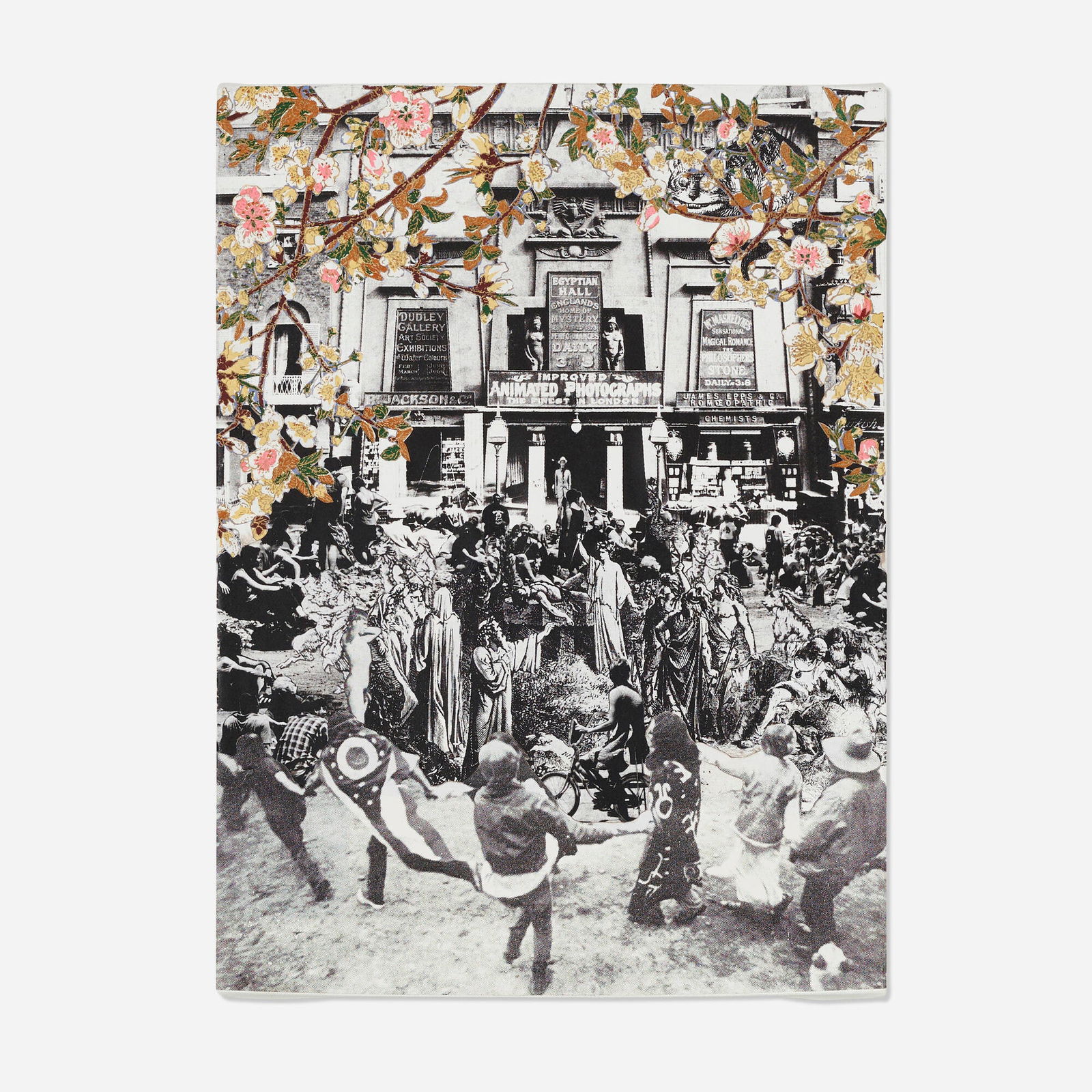 Scott Treleaven, The Egyptian Hall: Scott Treleaven The Egyptian Hall 2004paper collage on canvas 12.125 h x 9 w x 1.5 d in (31 x 23 x 4 cm) Signed, titled and dated to verso 'The Egyptian Hall Treleaven 2004'. Pr