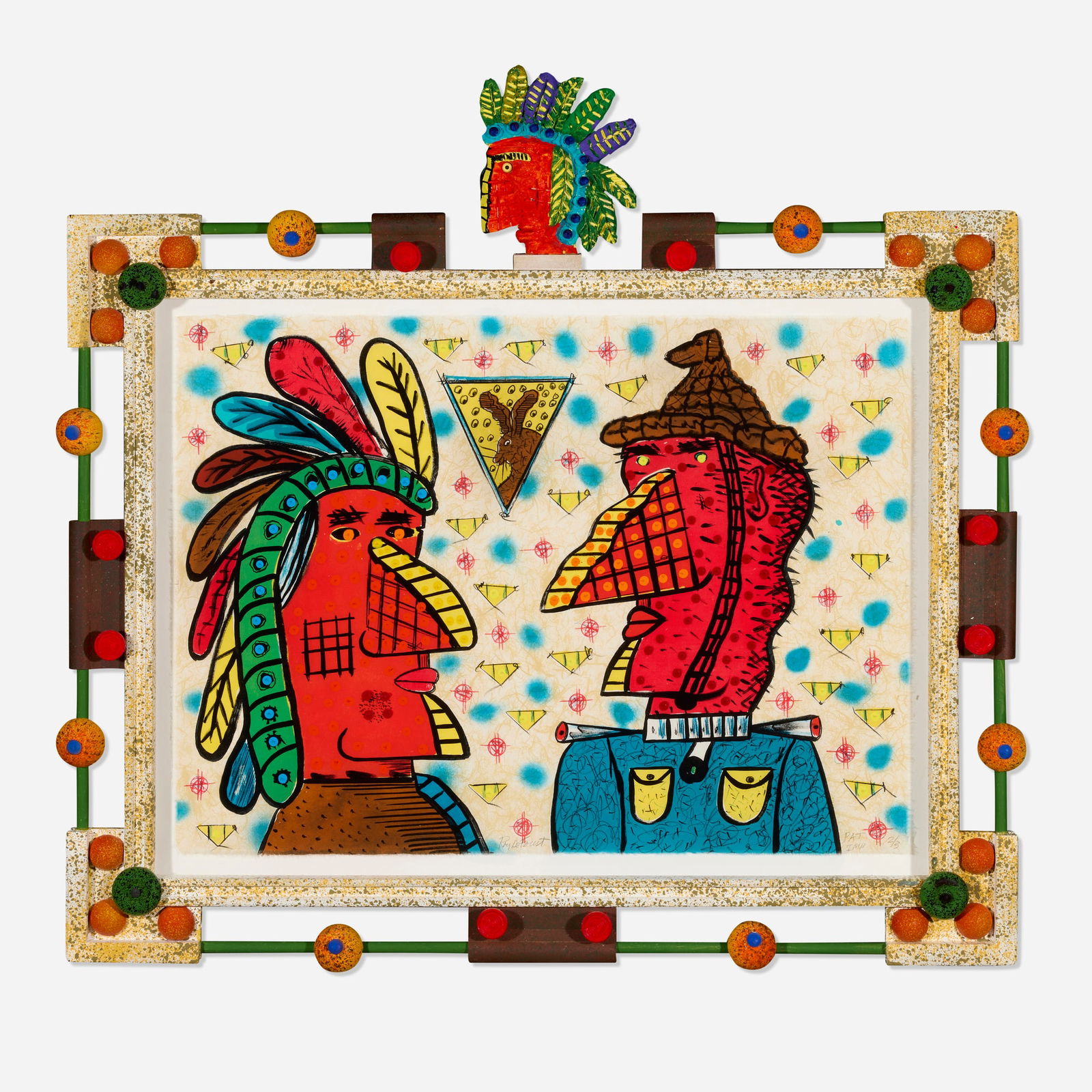 Roy De Forest, Dogman and Indian (1 of 3)