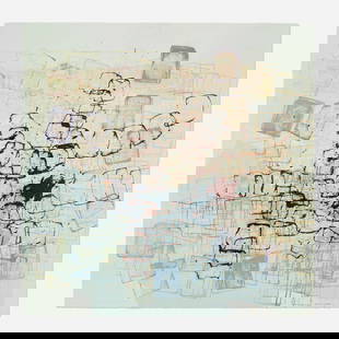 Mark Bradford, Untitled (630C-MB03): Mark Bradford Untitled (630C-MB03) 2003lithograph in colors 32.5 h x 32.75 w in (83 x 83 cm) Signed, dated and numbered to lower edge '23/45 MB 03' with publisher's blindstamp. This work is nu
