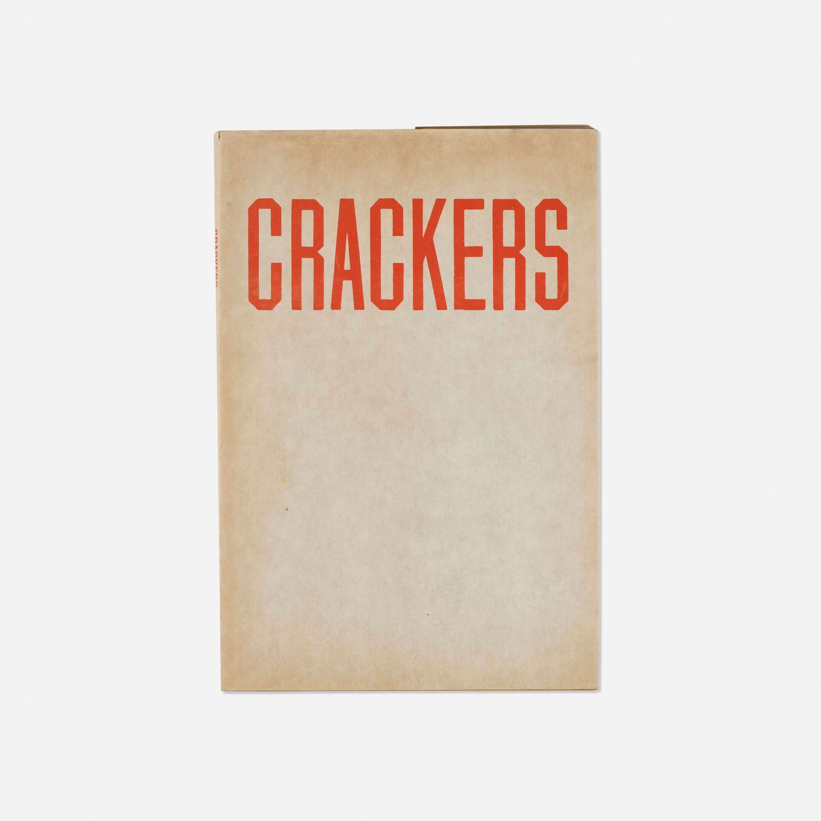 Ed Ruscha, Crackers: Ed Ruscha Crackers 1969offset lithograph on 60 lb. Lithosheen Gloss in bound book 8.75 h x 6 w x 0.5 d in (22 x 15 x 1 cm) This work is from the first edition of 5000 printed by G.R. Huttner L