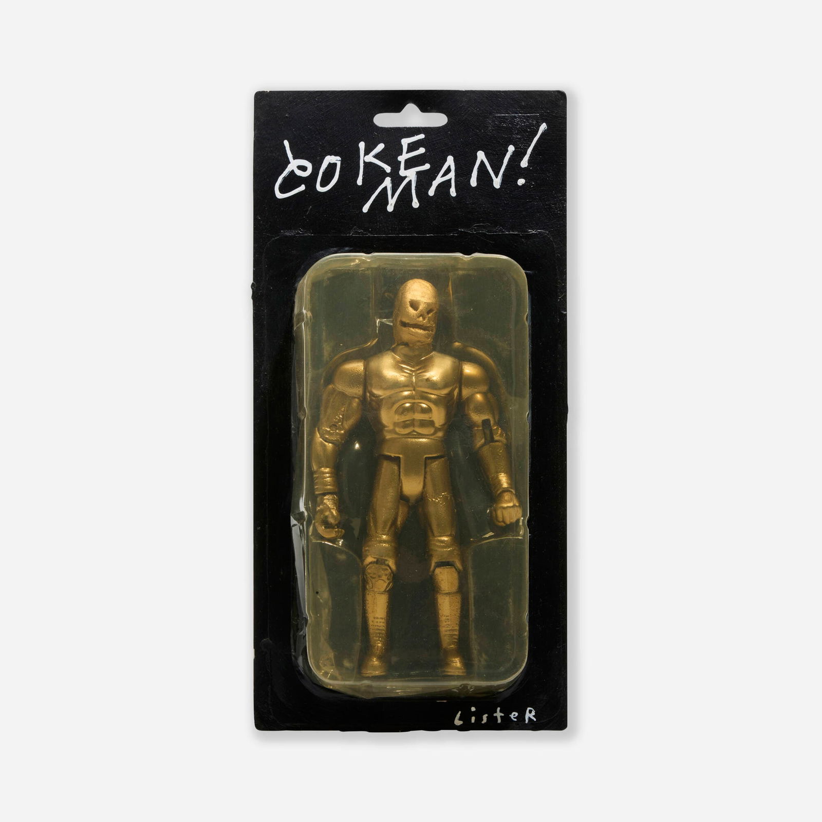 Anthony Lister, Coke Man: Anthony Lister Coke Man 2010acrylic on found object 10.25 h x 5 w x 1.5 d in (26 x 13 x 4 cm) Signed to lower right 'Lister'. Provenance: Show & Tell Gallery, Toronto |