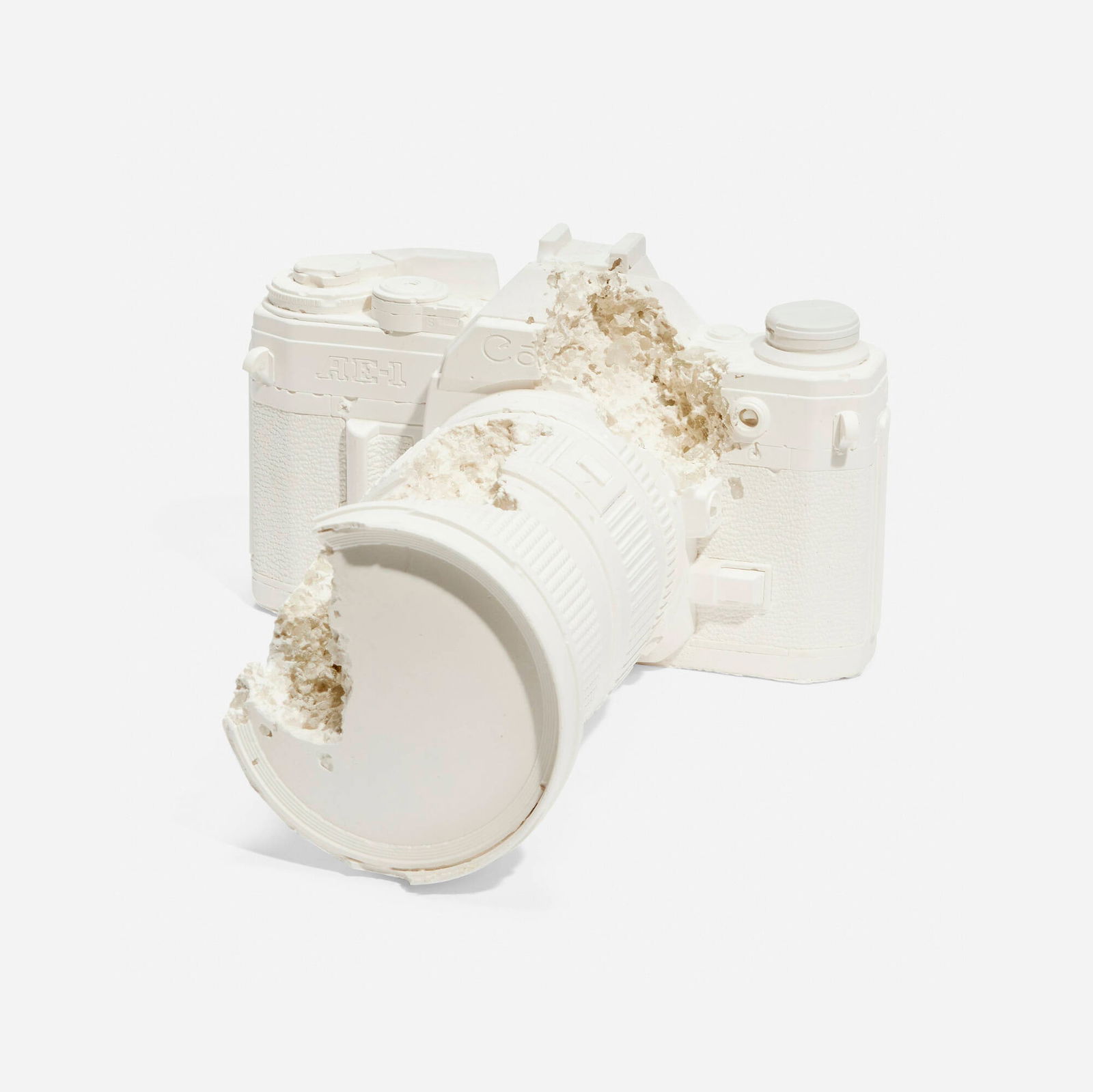 Daniel Arsham, Future Relic 02 (35mm Camera): Daniel Arsham Future Relic 02 (35mm Camera) 2013cast plaster, glass 3.75 h x 5.75 w x 6.25 d in (10 x 15 x 16 cm) Stamped number to packaging '418/450'. This work is number 418 from the editio