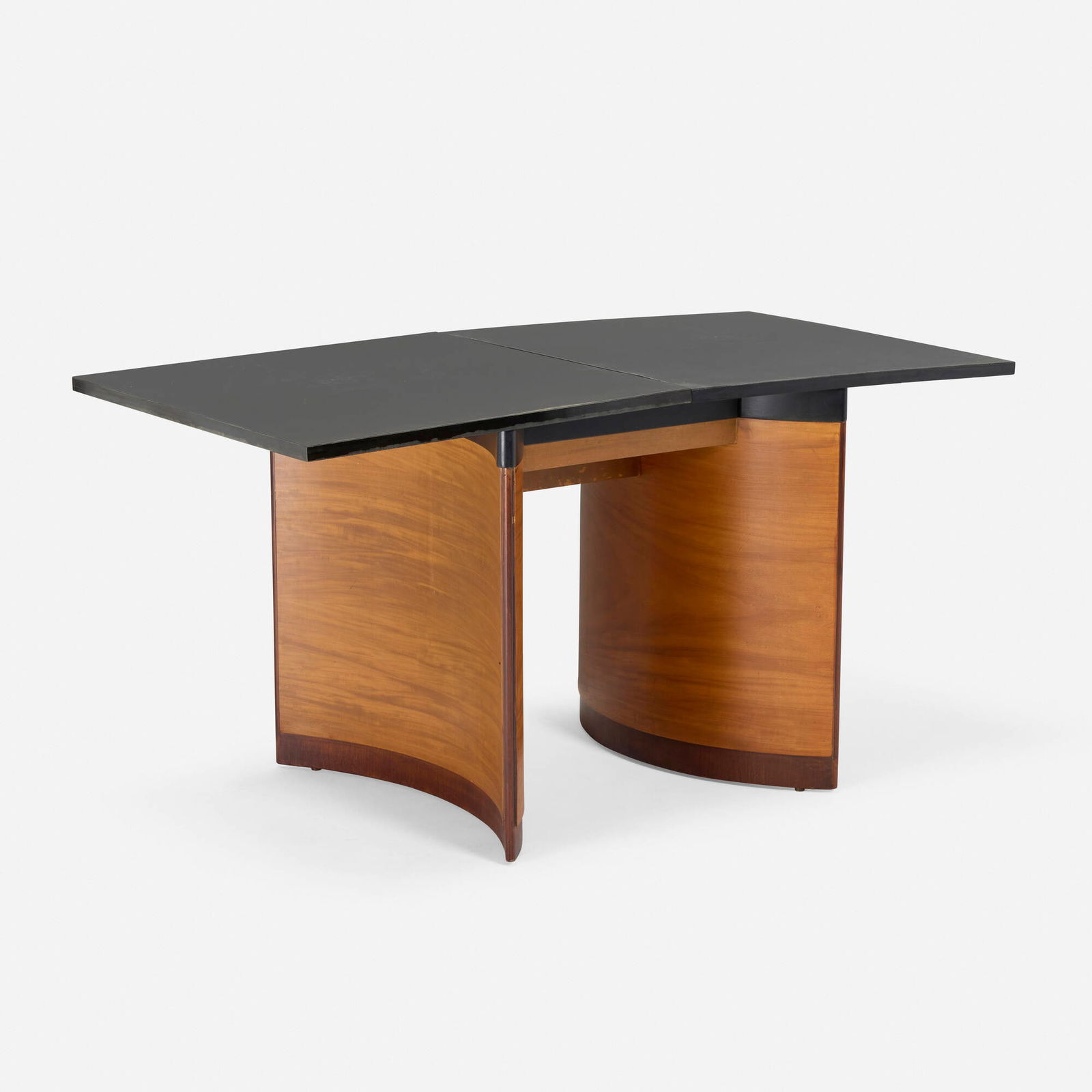 Kem Weber, Coffee table from the Walt Disney Studios, Burbank, CA: Kem Weber Coffee table from the Walt Disney Studios, Burbank, CA Swanson-Peterson CompanyUSA, 1939-40Bakelite, natural and ebonized ash 25 h x 24 w x 24 d in (63 x 61 x 61 cm) Table feat