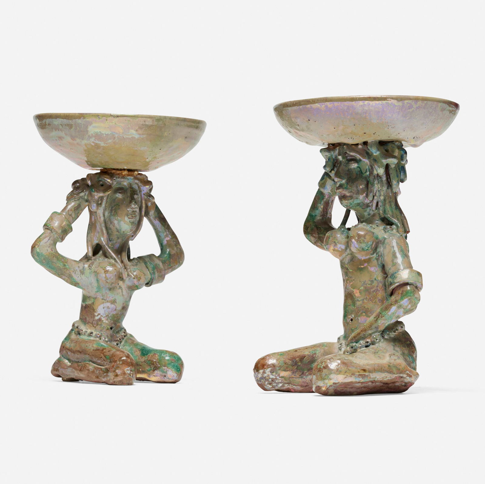 Beatrice Wood, Figural coupes, pair (1 of 5)