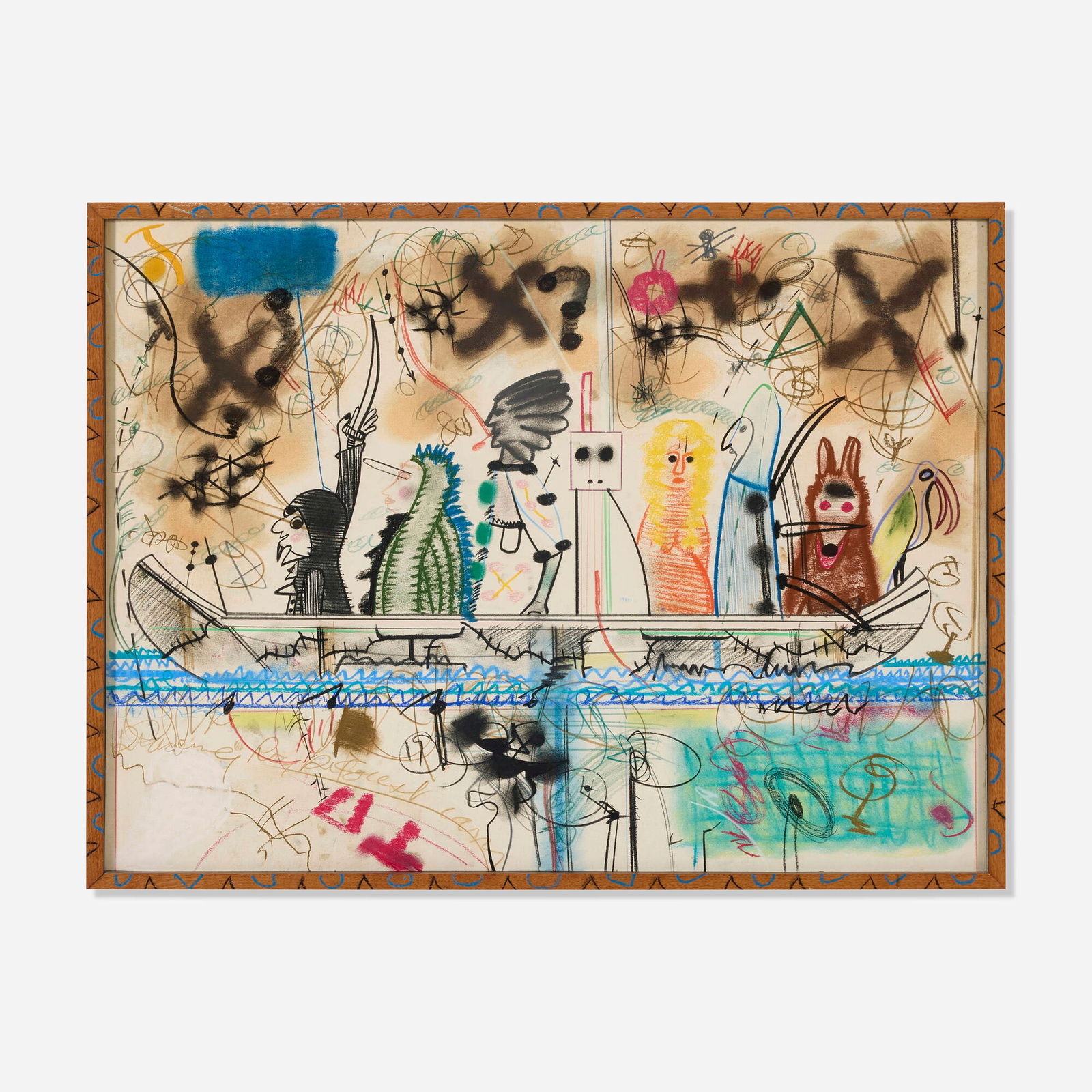 Roy De Forest, Untitled (Canoe) (1 of 3)