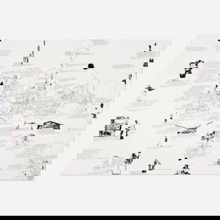 Michael Landy, Homage 2 New York (Suicide Carriage): Michael Landy Homage 2 New York (Suicide Carriage) 2006ink on paper 27.625 h x 39.375 w in (70 x 100 cm) Titled to lower right 'Homage 2 New York (Suicide Carriage)'. This