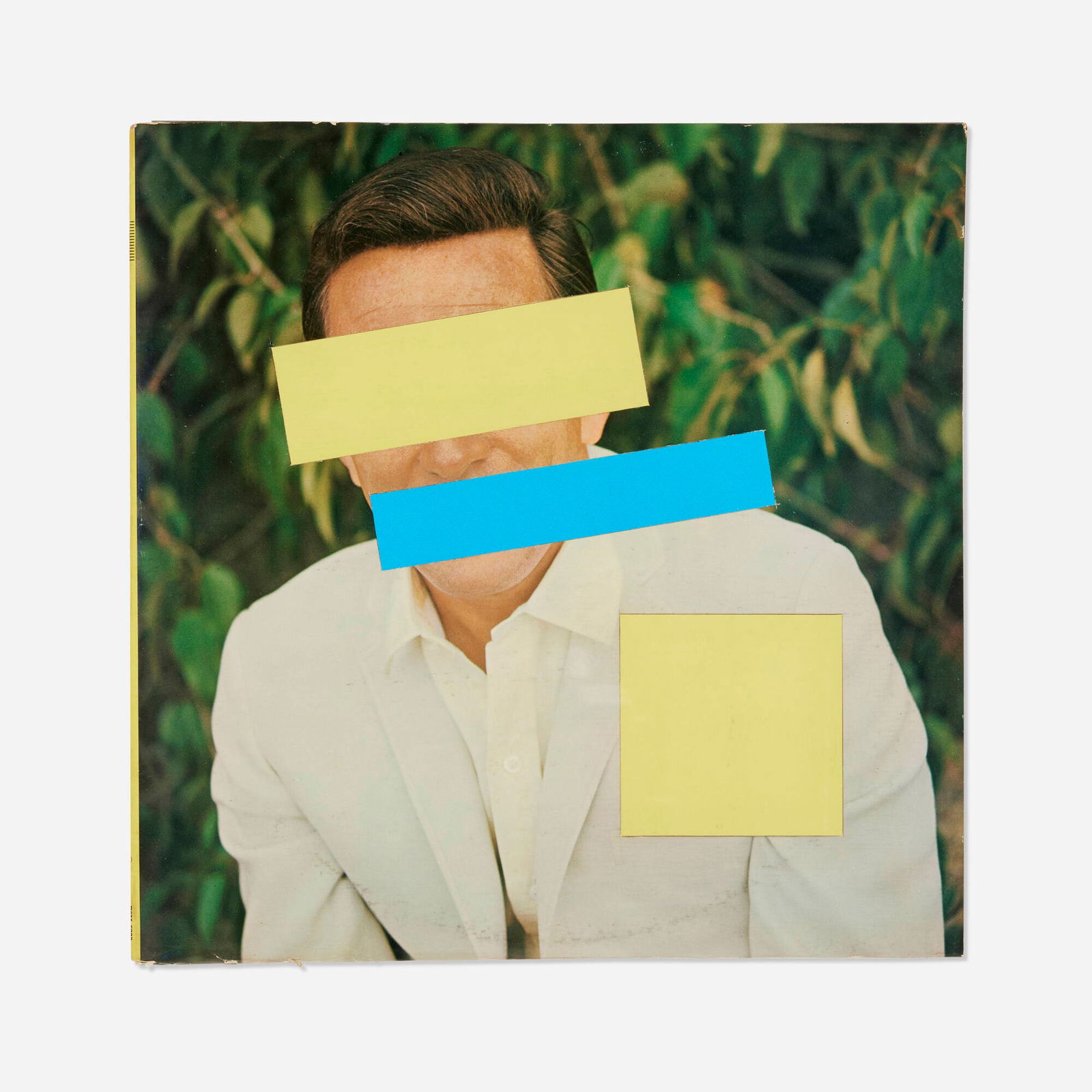 Christian Marclay, Untitled (from the Abstract Music series): Christian Marclay Untitled (from the Abstract Music series) 1989cardboard album cover collage 12.5 h x 12.375 w in (32 x 31 cm) In the present work, Christian Marclay altered an iconic Andy Wi