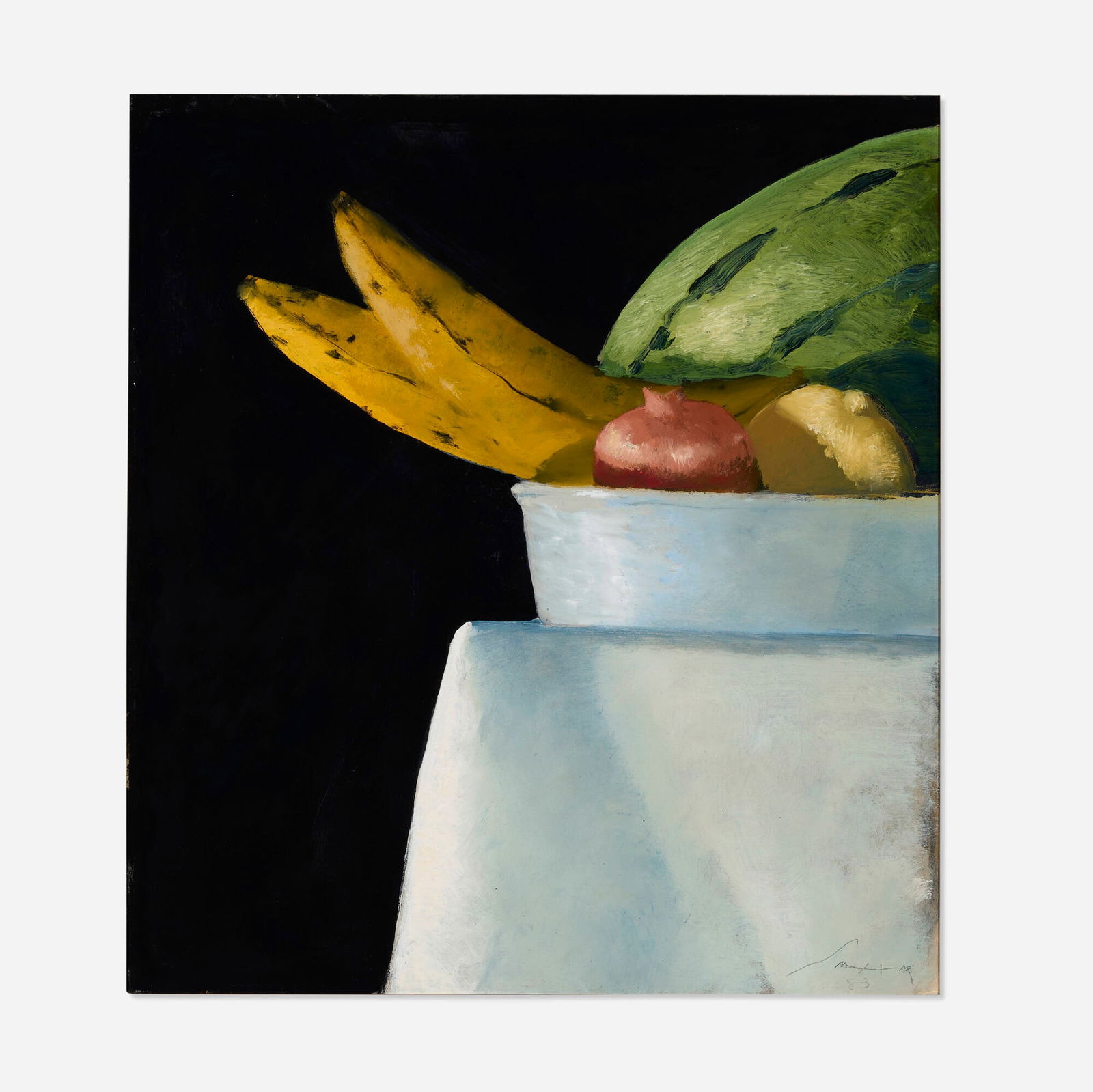 Julio Larraz, Study for Detail: Julio Larraz Study for Detail 1983oil on paper 21 h x 19 w in (53 x 48 cm) Signed and dated to lower right 'Julio Larraz 83'. Provenance: James Goodman Gallery, New Yor