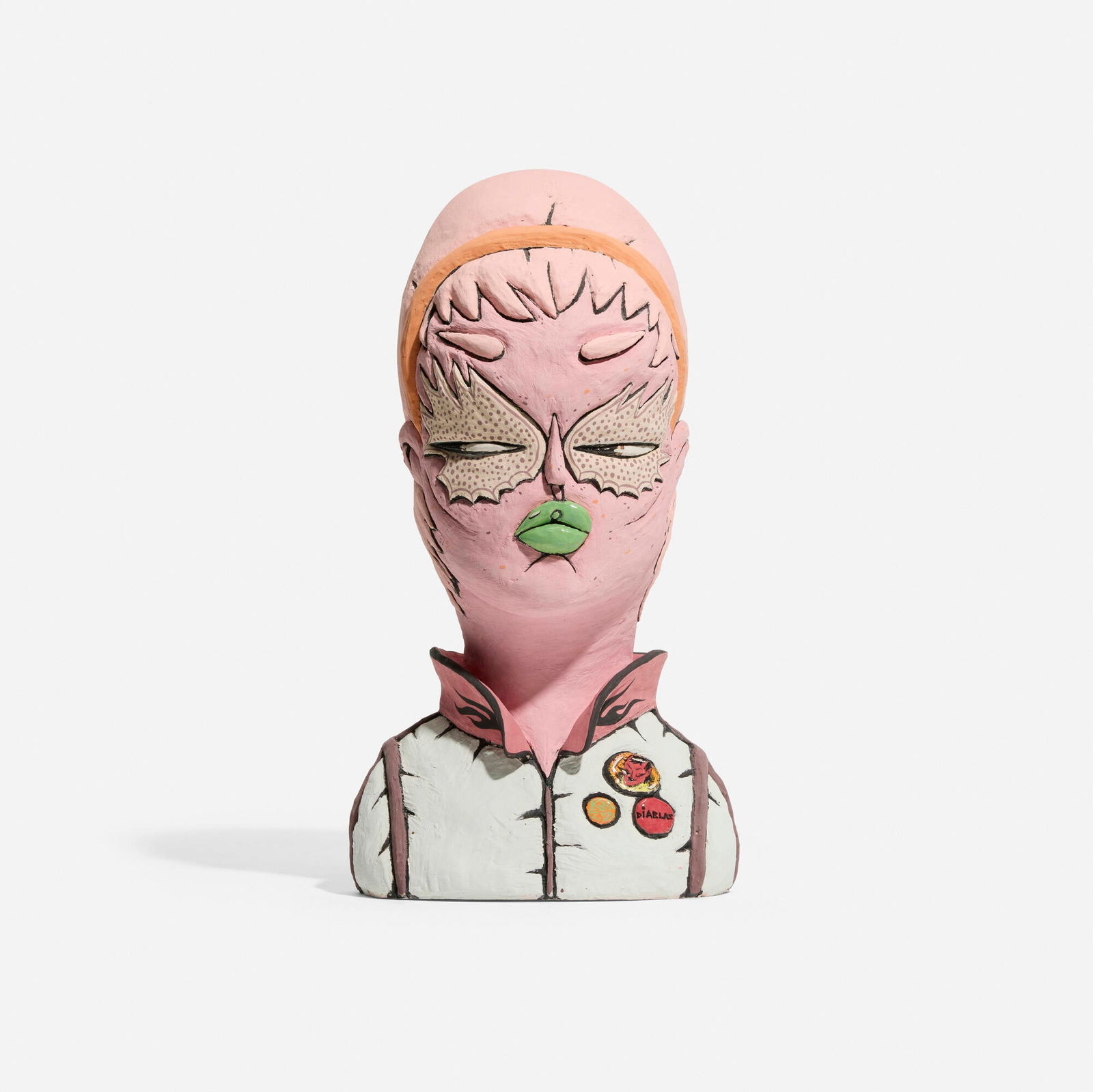 Kristy Moreno, Traviesa: Kristy Moreno Traviesa 2022glazed stoneware 14.5 h x 7.5 w x 8 d in (37 x 19 x 20 cm) Provenance: Lucy Lacoste Gallery, Concord, MA | Collection of Shawn and Andrew Hosner of