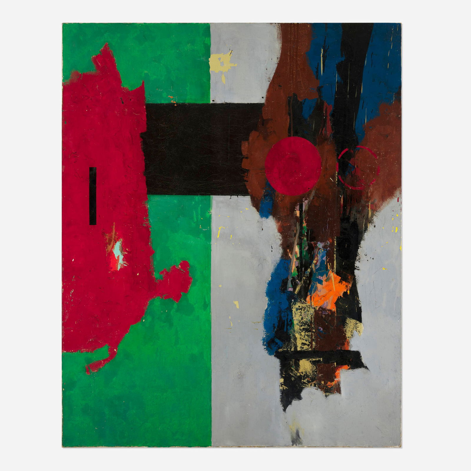 Sidney Gross, Untitled: Sidney Gross Untitled 1955oil on canvas 60.25 h x 48 w in (153 x 122 cm) This work will ship from Chicago, Illinois.