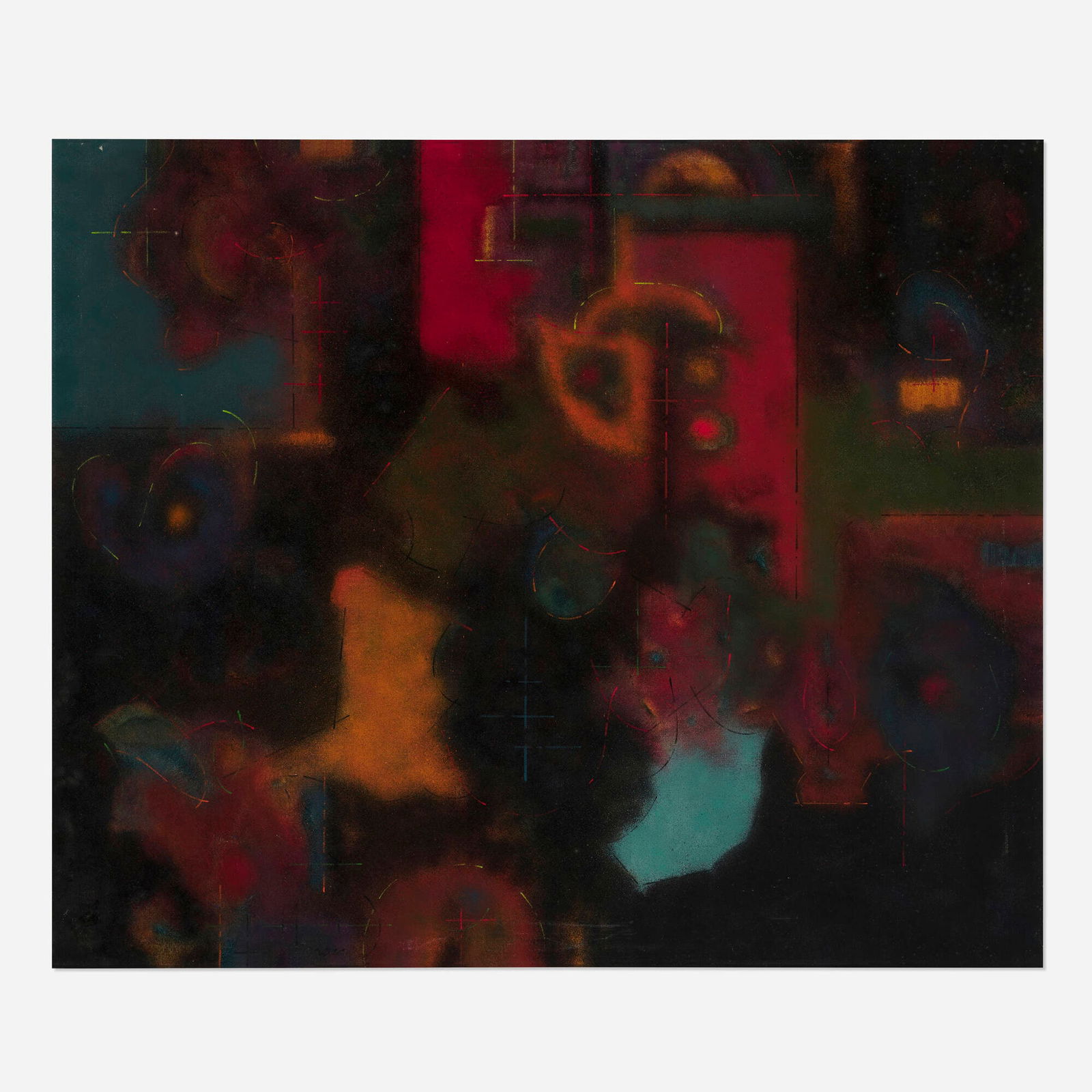 Sidney Gross, Amorphic / Dusky #59: Sidney Gross Amorphic / Dusky #59 1953oil on canvas 42.125 h x 50.125 w in (107 x 127 cm) Signed to lower left 'Gross'. This work will ship from Chicago, Illinois.