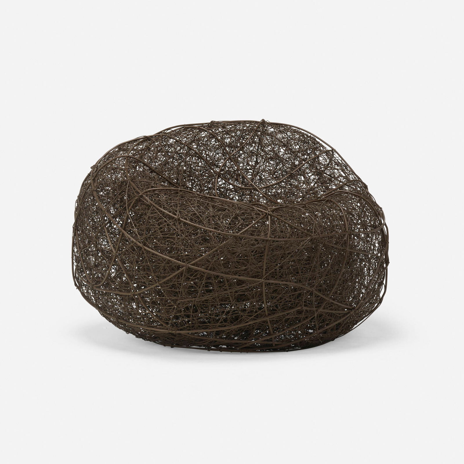 Forrest Myers, La Farge chair: Forrest Myers La Farge chair USA, 1988powder-coated steel 27 h x 36 dia in (69 x 91 cm) This work is from the edition of 8. Provenance: Acquired directly from the artis