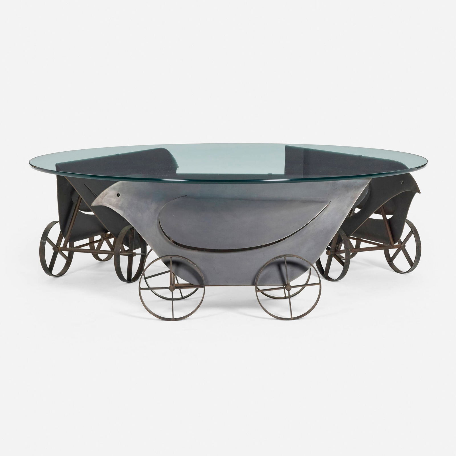 Gere Kavanaugh, Birds on Wheels table (1 of 5)