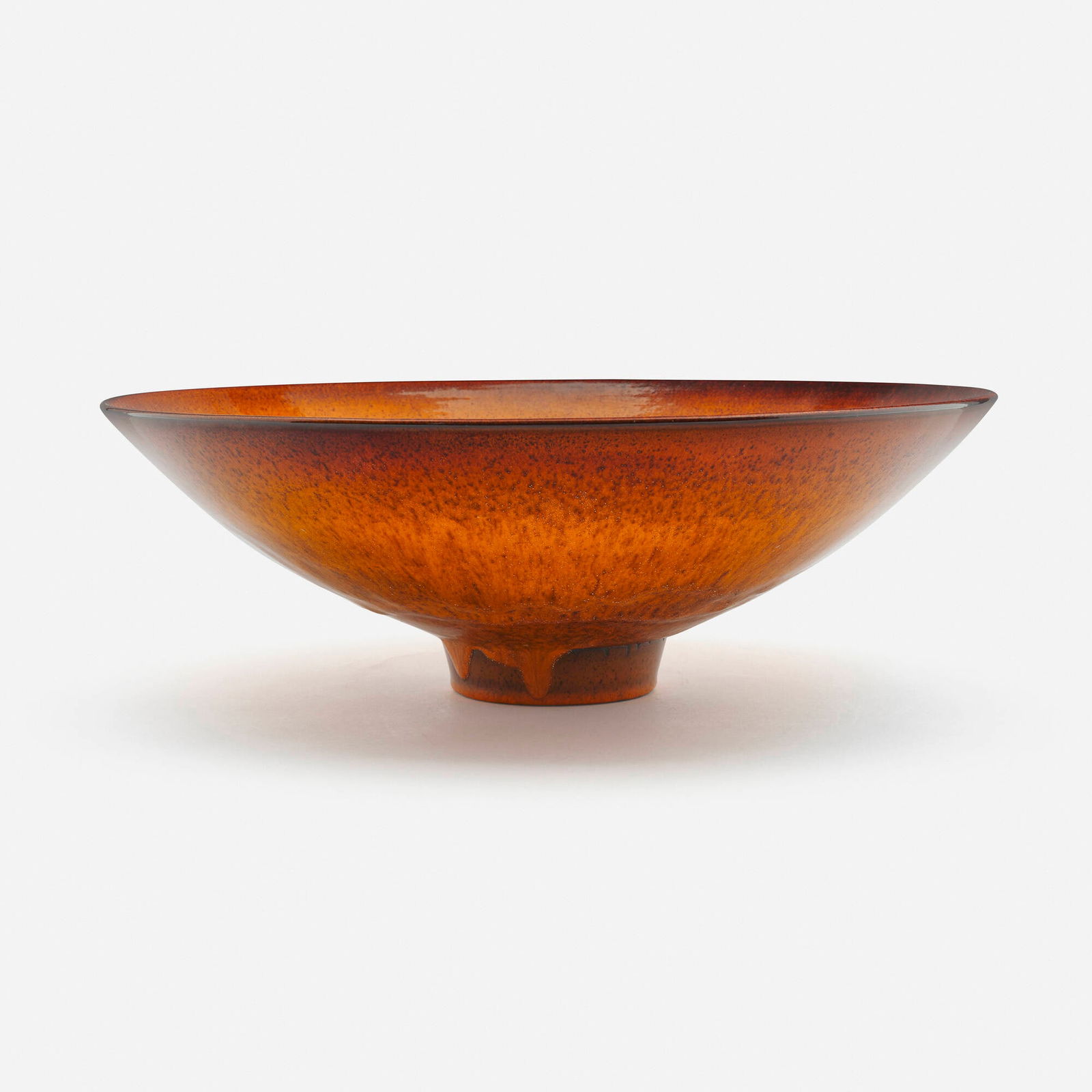 James Lovera, Bowl: James Lovera Bowl glazed porcelain 4.75 h x 14 dia in (12 x 36 cm) Incised signature to underside 'Lovera'. This work will ship from Chicago, Illinois.