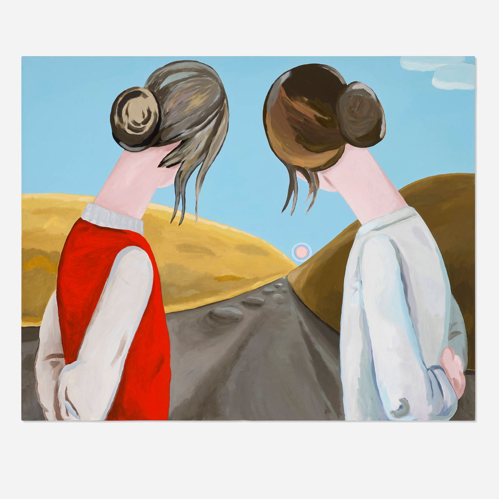 Brian Calvin, The Low Road (God Out West): Brian Calvin The Low Road (God Out West) 2006acrylic on canvas 48 h x 60 w in (122 x 152 cm) Signed, titled and dated to verso 'The Low Road (God Out West) Brian Calvin 2006'. P