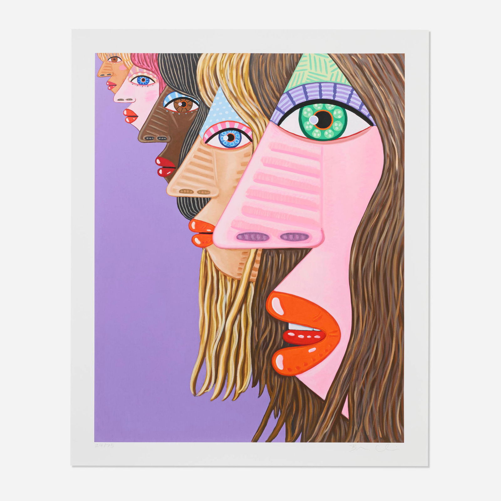 Brian Calvin, Ascending Lineup: Brian Calvin Ascending Lineup 2022archival inkjet print image: 31.5 h x 25 w in (80 x 63 cm) sheet: 35.5 h x 29 w in (90 x 74 cm) Signed and numbered to lower edge '24/75 Brian Calvin'. Thi