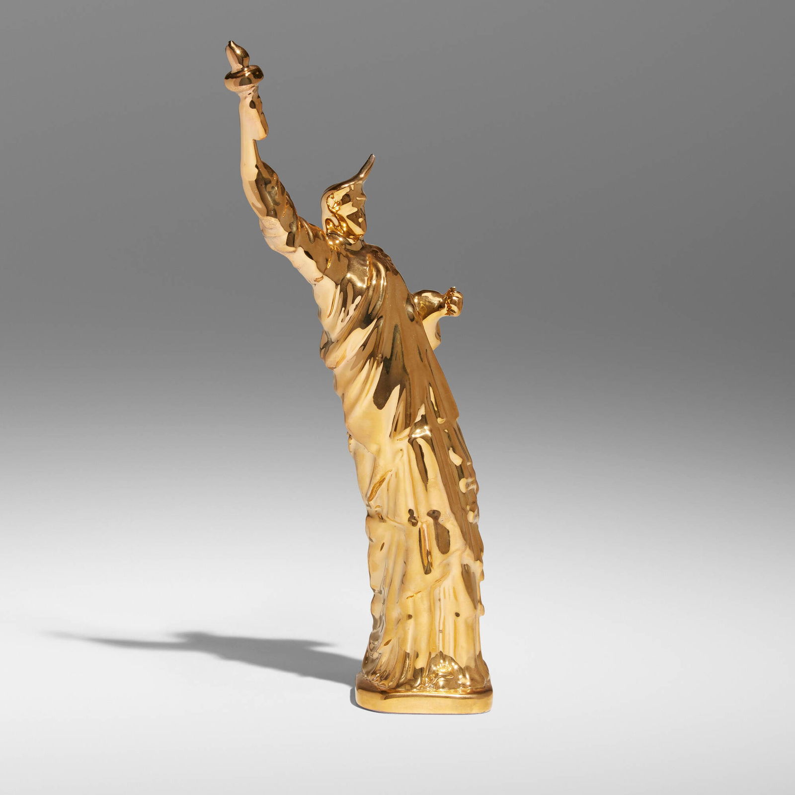 Daniel Joseph Martinez, A Little Liberty: Daniel Joseph Martinez A Little Liberty 201218-karat gold glazed ceramic 14 h x 6 w x 4 d in (36 x 15 x 10 cm) Signed, dated and numbered to underside 'Daniel Joseph Martinez 2012 43/100'. Num