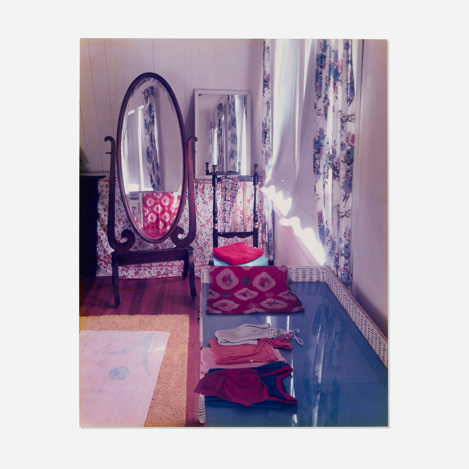 Joel Meyerowitz, Vivian's Things: Joel Meyerowitz Vivian's Things 1977 / printed 1987C-print image: 23.25 h x 18.5 w in (59 x 47 cm) sheet: 24 h x 20 w in (61 x 51 cm) Signed, titled and dated to verso 'Vivian's Things 1977