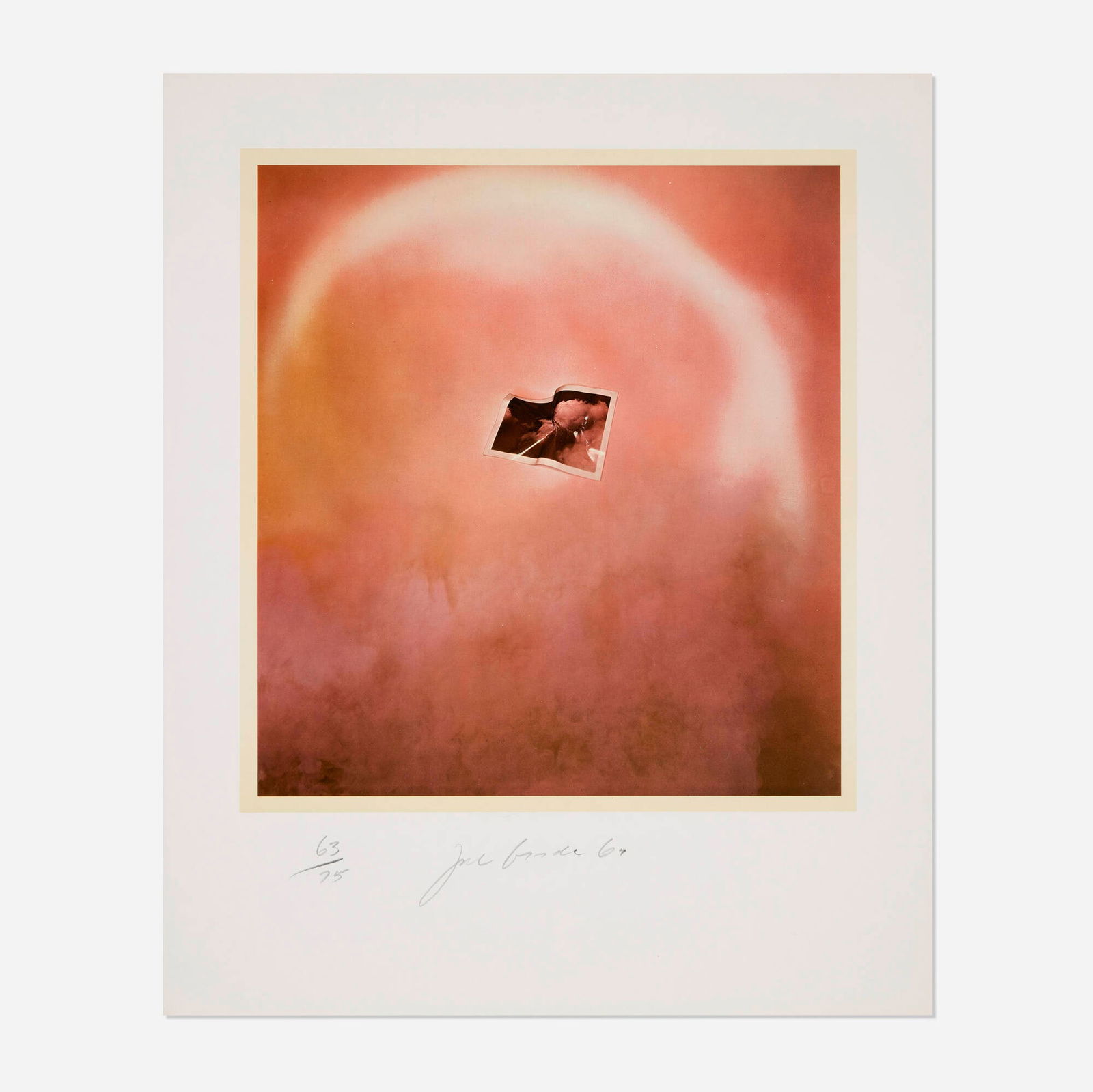 Joe Goode, Untitled (Red) (from the Blue Cloud series): Joe Goode Untitled (Red) (from the Blue Cloud series) 1969lithograph in colors image: 16.5 h x 15.375 w in (42 x 39 cm) sheet: 23.625 h x 19.25 w in (60 x 49 cm) Signed, dated and numbered