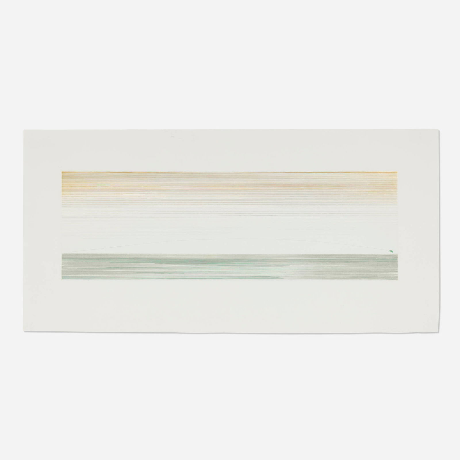 Ed Ruscha, Jumping Fish: Ed Ruscha Jumping Fish 1980etching in colors on R.K. Burt image: 10.25 h x 31.5 w in (26 x 80 cm) sheet: 19.25 h x 39.25 w in (49 x 100 cm) Signed, dated and numbered to lower edge 'A.P. Ed