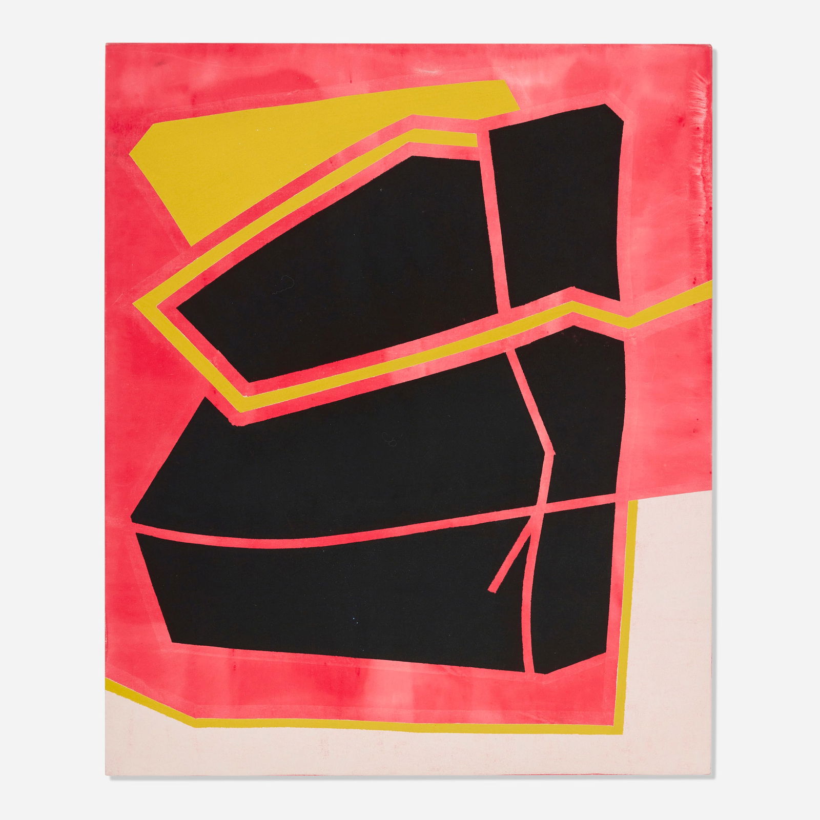 Ed Moses, WHO: Ed Moses WHO 2005acrylic on canvas 52.000 h x 43.000 w in (132 x 109 cm) Signed, titled and dated to verso 'WHO Y Branco 12-05'. Provenance: Acquired directly from the