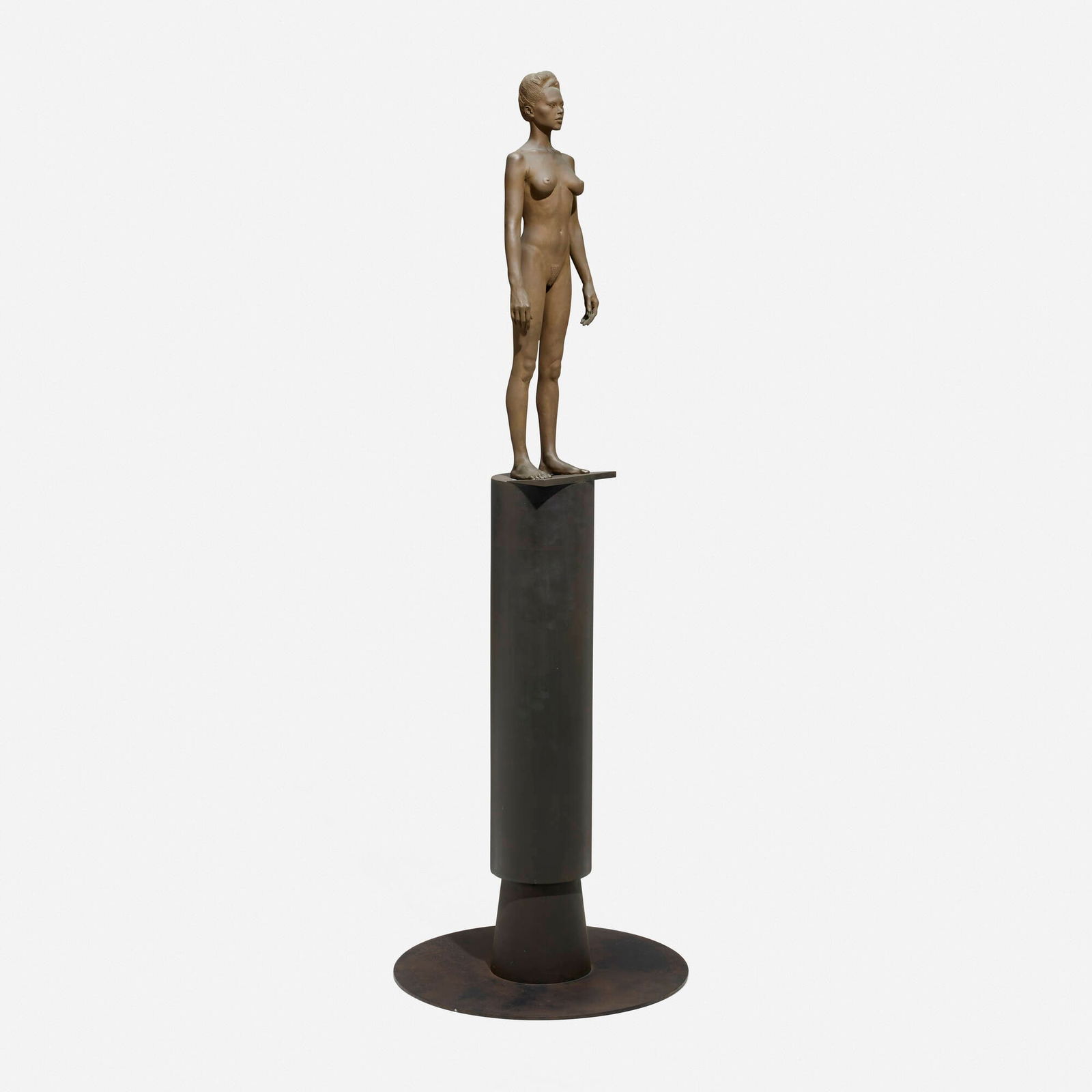 Robert Graham, Neith (Duke Ellington Figure I): Robert Graham Neith (Duke Ellington Figure I) 1988patinated bronze, steel 73.000 h x 24.000 dia in (185 x 61 cm) This work is from the edition of 6. Provenance: Acquire