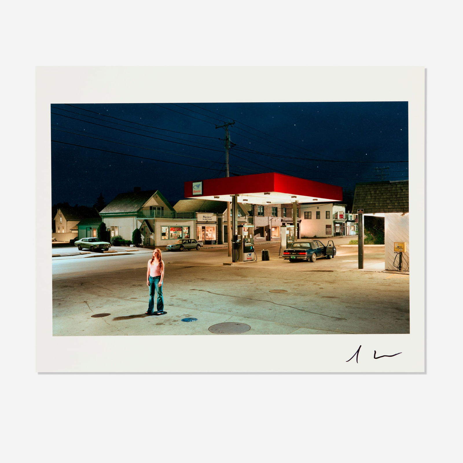 Gregory Crewdson, Untitled (Unreleased #4): Gregory Crewdson Untitled (Unreleased #4) 2003 / printed 2023digital inkjet print image: 8.375 h x 12.750 w in (21 x 32 cm) sheet: 11.000 h x 14.000 w in (28 x 36 cm) Signed to lower right