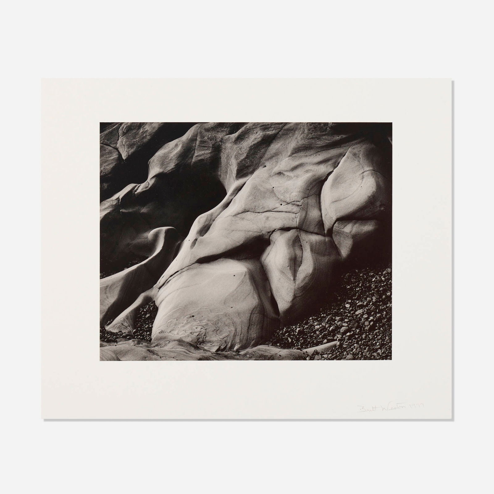 Brett Weston, Untitled (Rocks and Pebbles) (1 of 3)