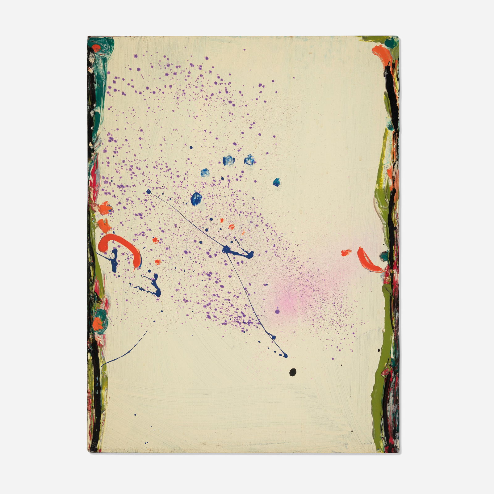 Emerson Woelffer, Untitled: Emerson Woelffer Untitled acrylic on canvas 24 h × 18 w in (61 × 46 cm) This work is being sold to raise scholarship funds for the Otis College of Art and Design. Provenanc