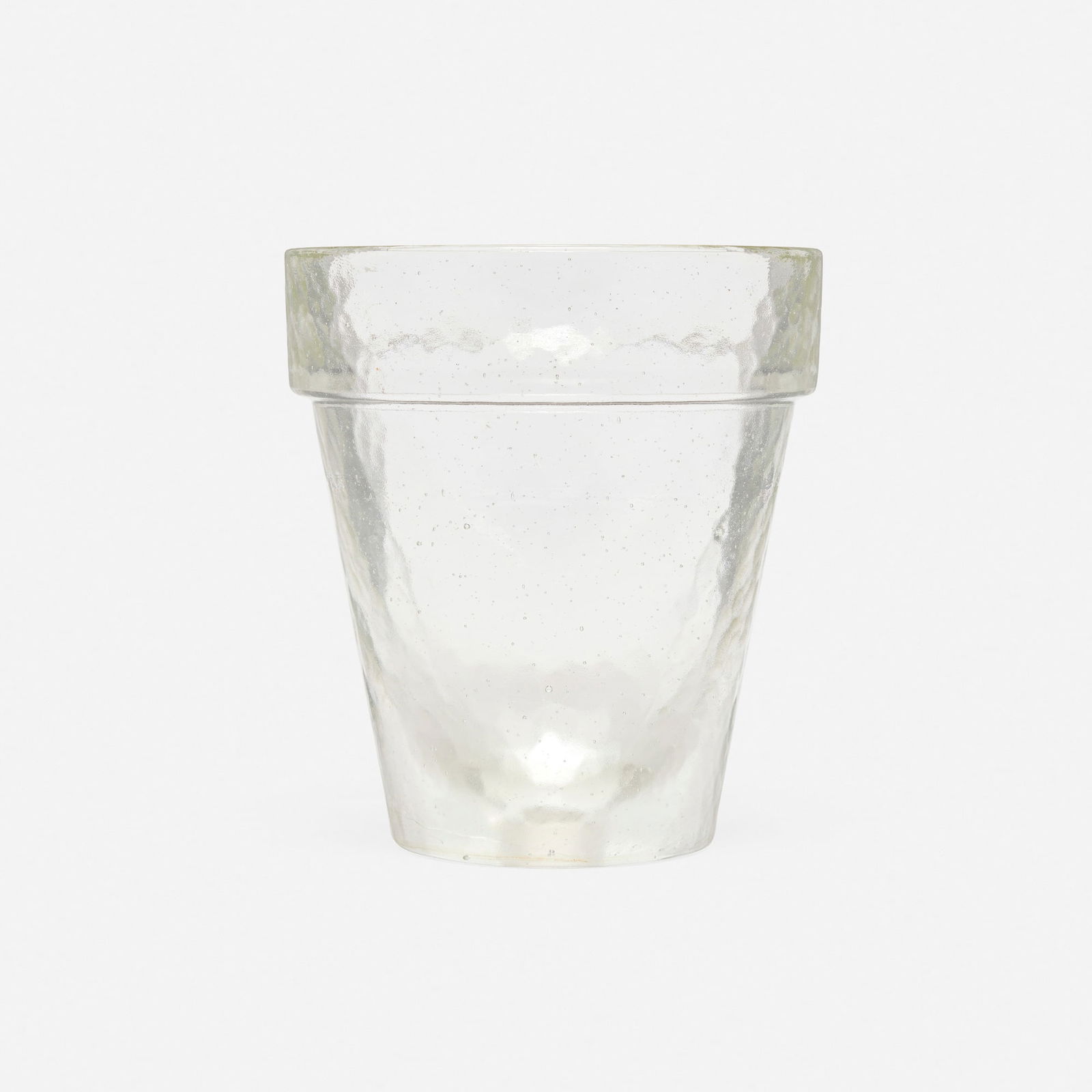 John Lewis, Planter: John Lewis Planter cast glass 11 h x 10 dia in (28 x 25 cm) Provenance: Gift from the artist, Collection of Sylvia and Garry Knox Bennett This work will ship fro