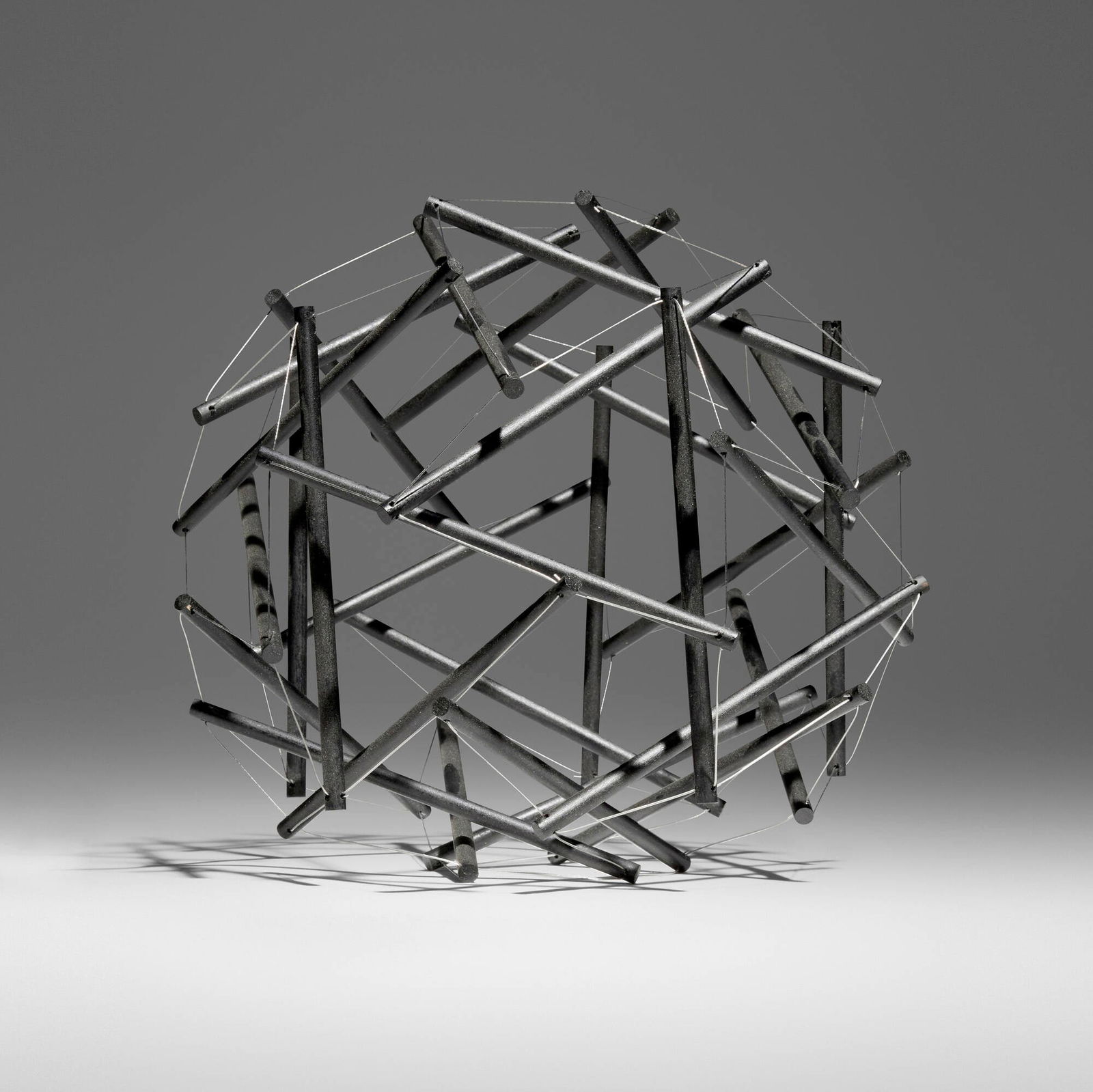 R. Buckminster Fuller, 30 Strut, 3 Frequency (3v) Geodesic Tensegrity Sculpture Dome (1 of 4)