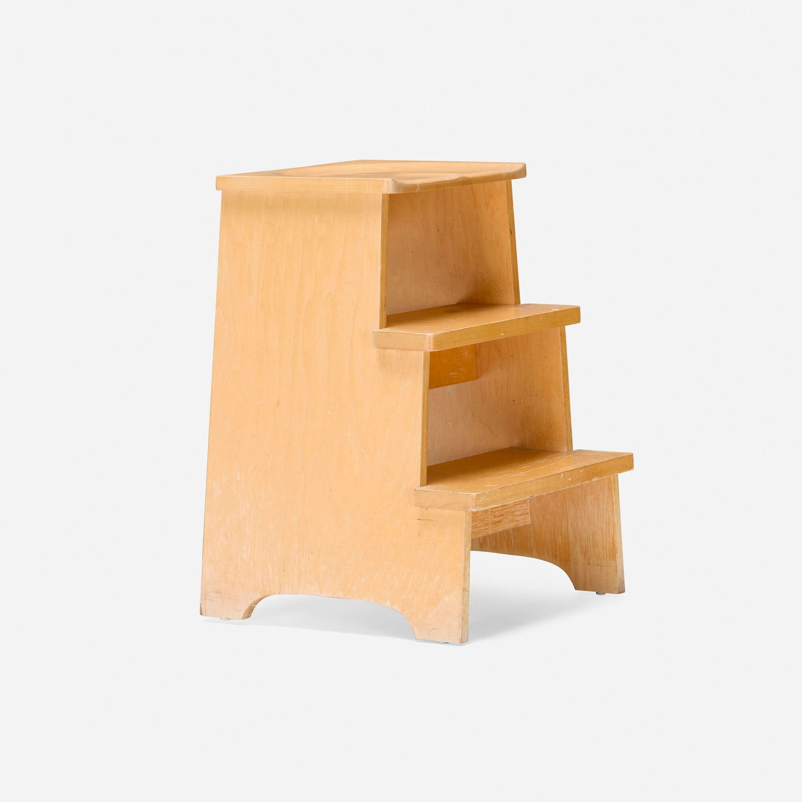 Roy McMakin, Step stool: Roy McMakin Step stool Domestic Furniture Co.USA, 1989maple plywood, maple 25 h x 17 w x 20 d in (63 x 43 x 51 cm) Provenance: Acquired directly from the artist, Collect