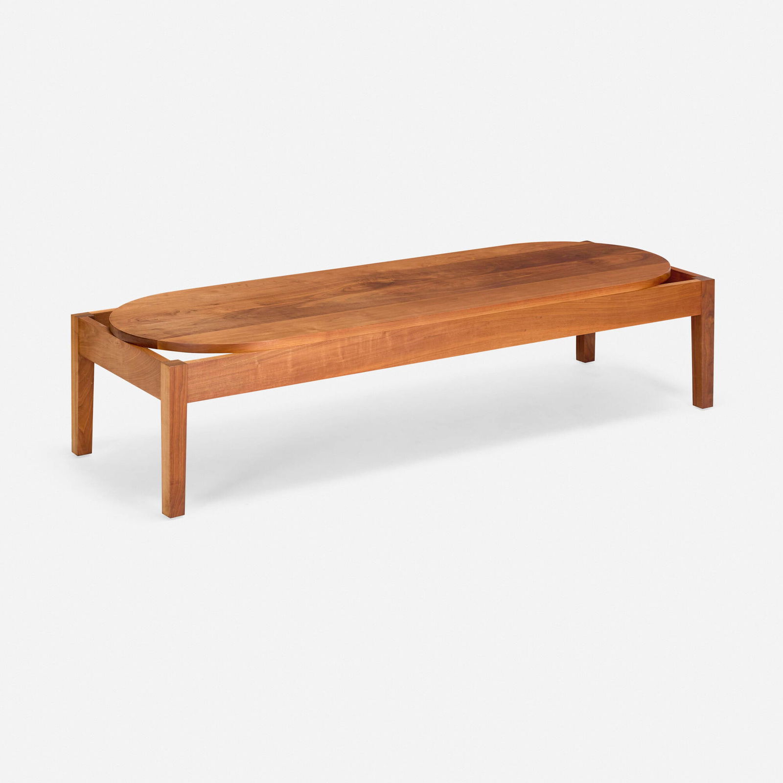 Roy McMakin, Coffee Table for the Foodmaker CEO Office, San Diego: Roy McMakin Coffee Table for the Foodmaker CEO Office, San Diego Domestic Furniture Co.USA, 1991cherry 16.125 h x 68 w x 24 d in (41 x 173 x 61 cm) Provenance: The Artis