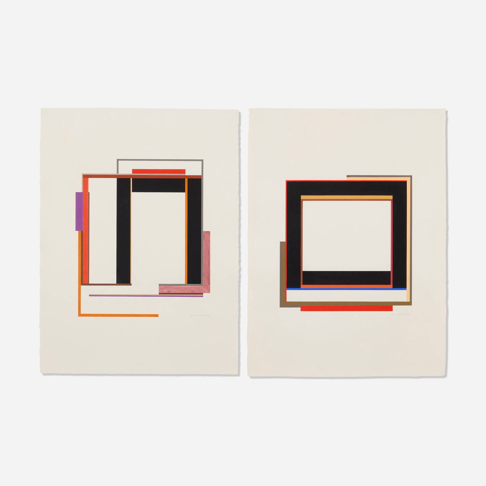 Elaine Lustig Cohen, Untitled (two works) (1 of 3)