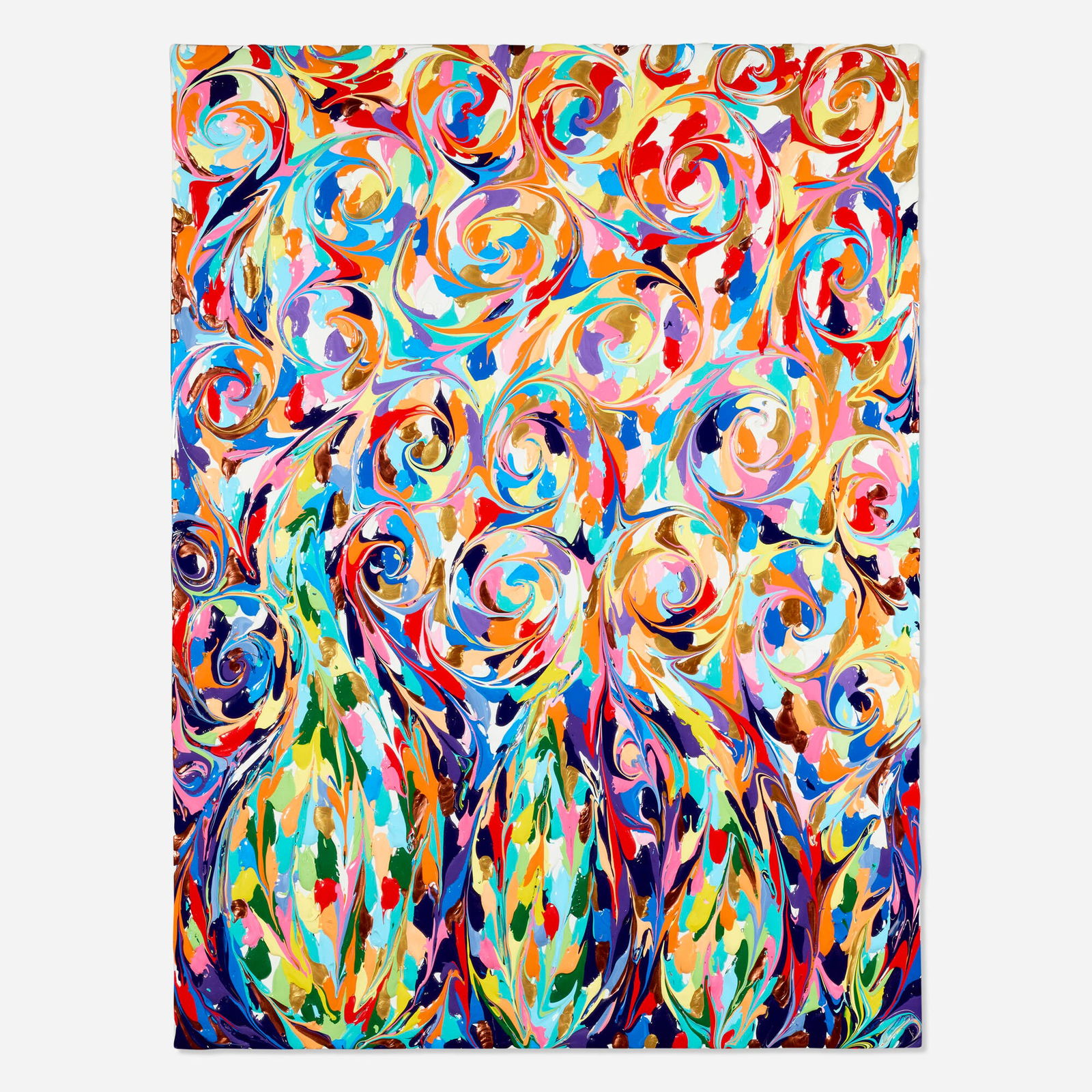 Eduardo Guelfenbein, Living: Eduardo Guelfenbein Living 2017acrylic on canvas 51.25 h x 38.125 w in (130 x 97 cm) Signed, titled and dated to verso 'Living Guelfenbein 2017'. This work will ship from L