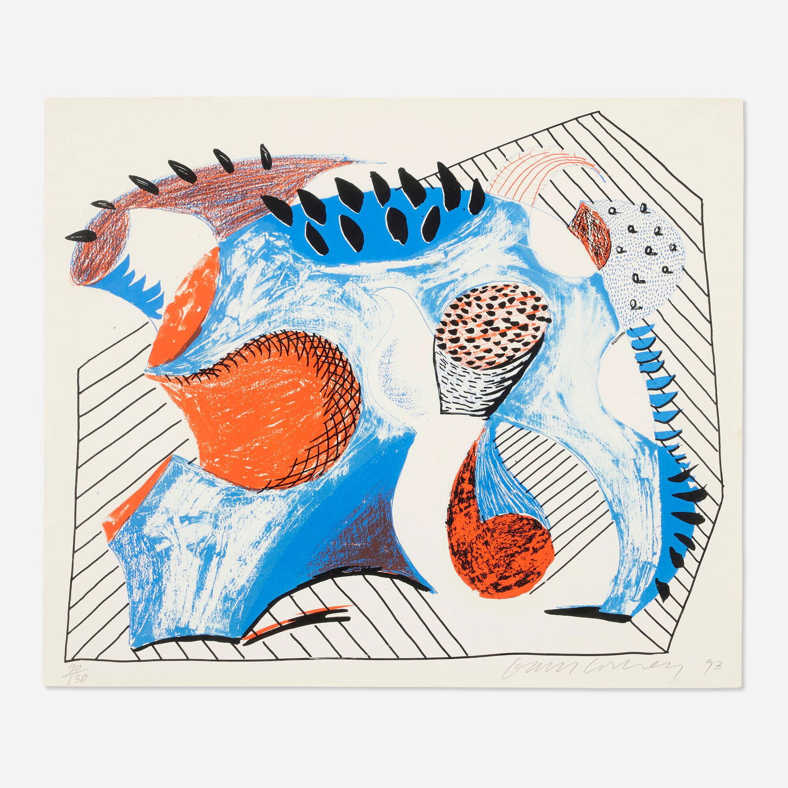 David Hockney, Untitled for Joel Wachs (1 of 4)