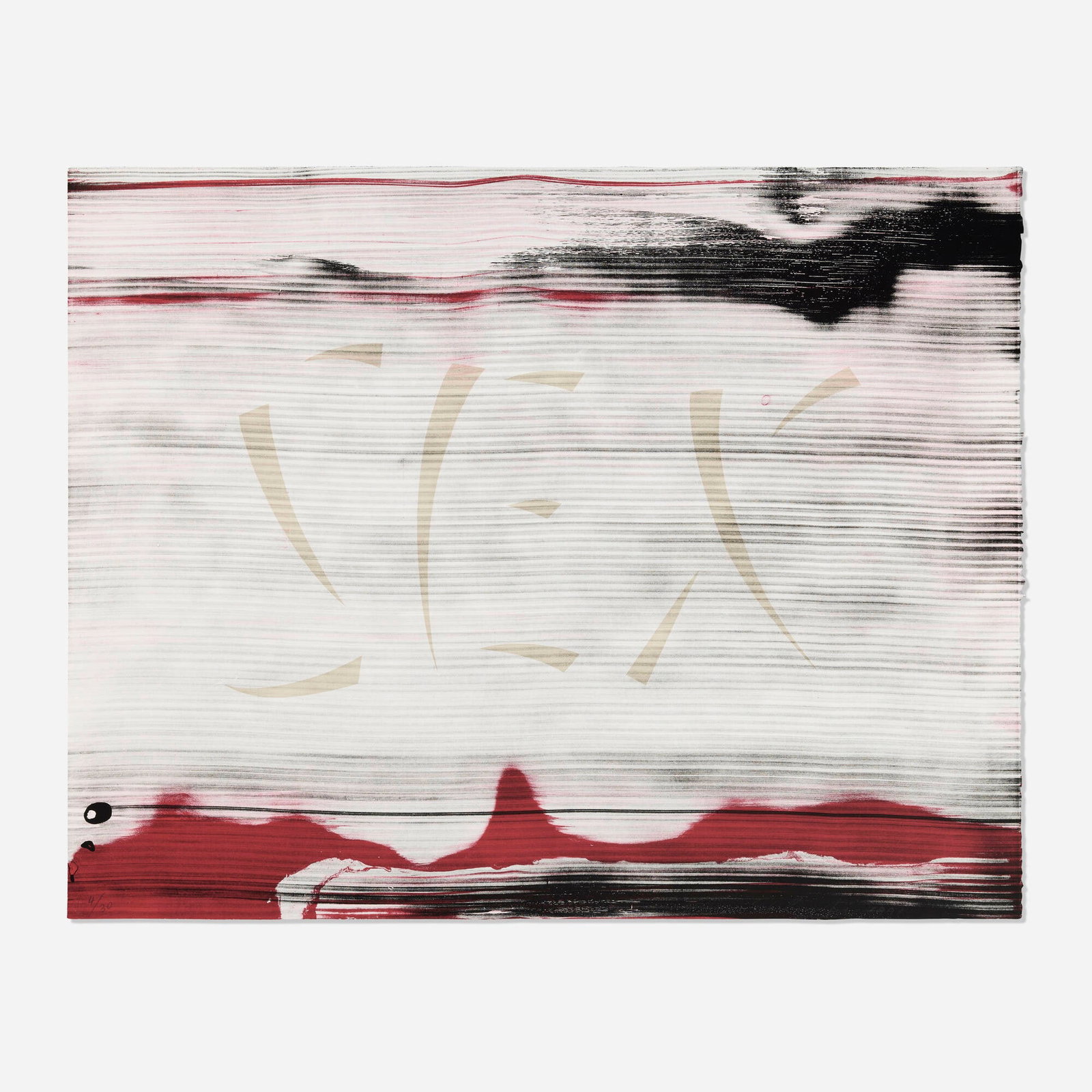 Ed Ruscha, Sex: Ed Ruscha Sex 1991lithograph in colors 28 h x 35.5 w in (71 x 90 cm) Signed, dated and numbered to lower edge '4/30 Ed Ruscha 1991' with printer's blindstamp. This work is number 4 from the ed