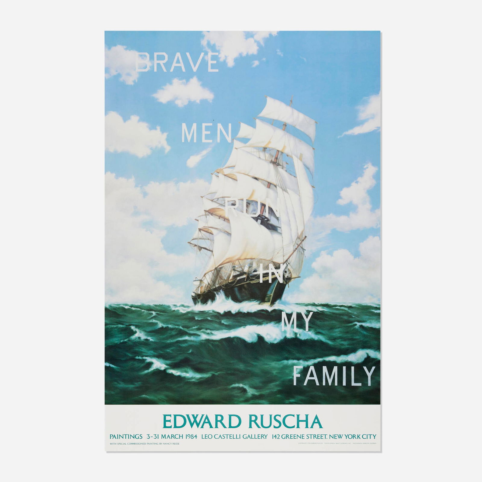 After Ed Ruscha, Leo Castelli Gallery exhibition poster (1 of 3)