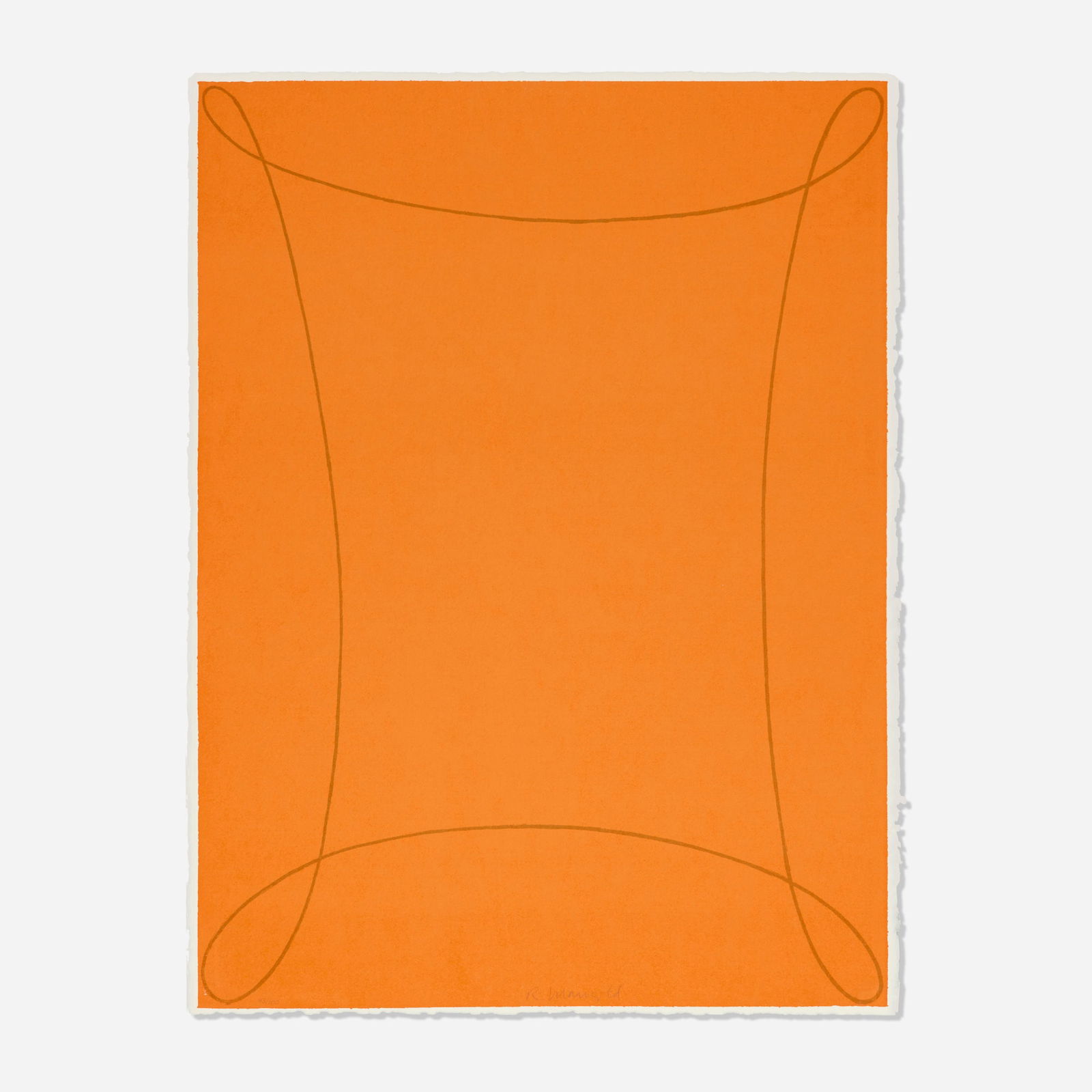 Robert Mangold, Arabesque I (from the Columbus: In Search of a New Tomorrow portfolio): Robert Mangold Arabesque I (from the Columbus: In Search of a New Tomorrow portfolio) 1992screenprint in colors on Arches image: 28.375 h x 22 w in (72 x 56 cm) sheet: 30 h x 22.625 w in (76 x 57